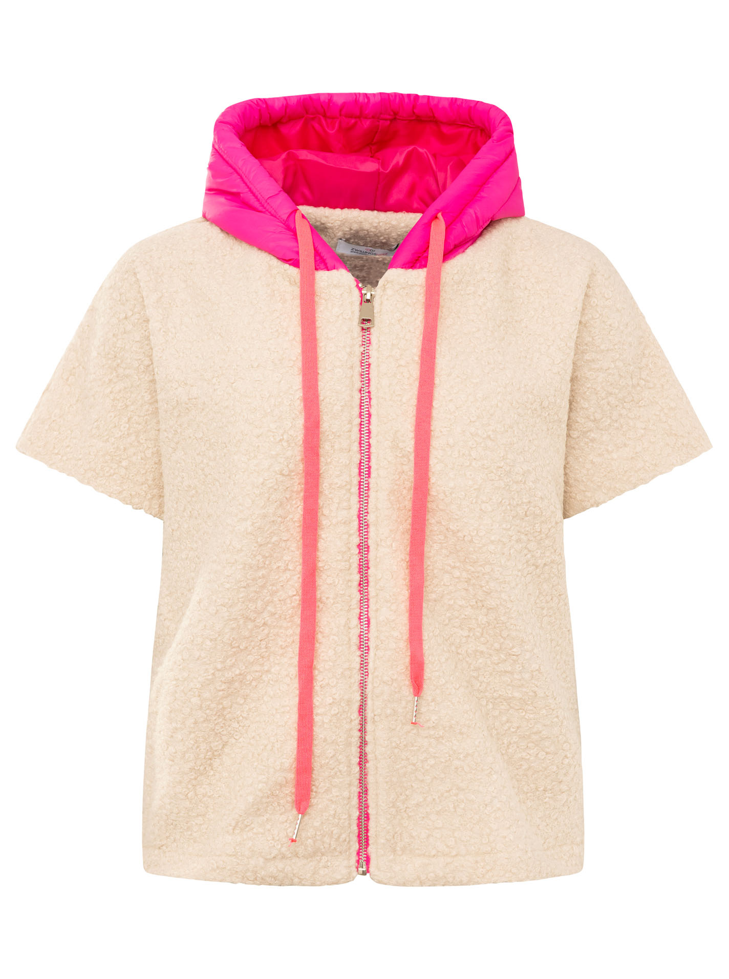 1/2 Arm Teddyshirt mit Kapuze