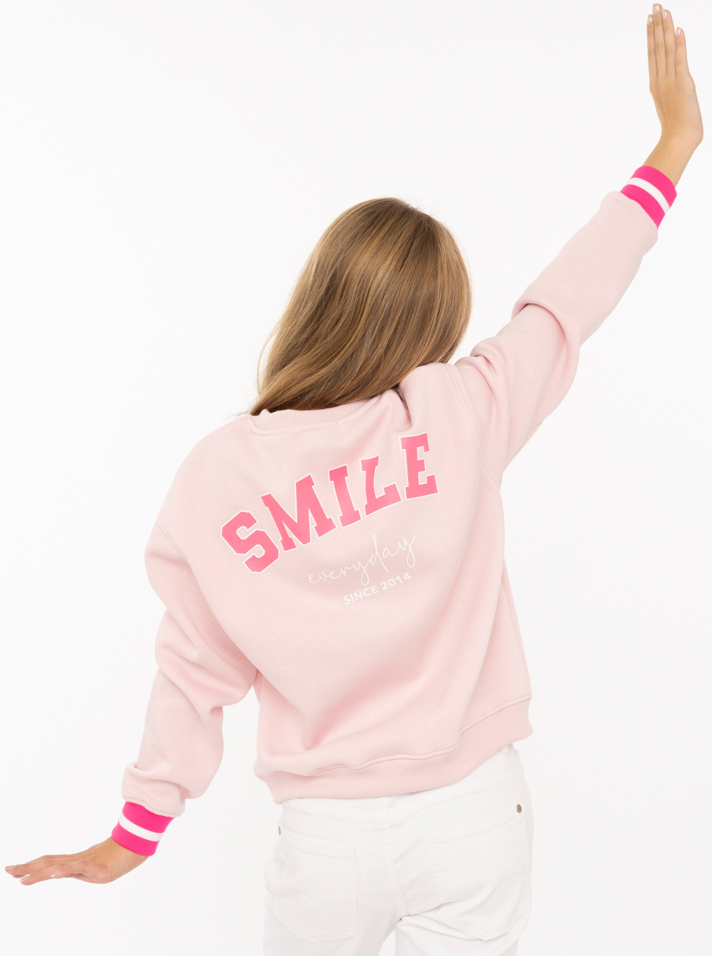 Kids Rundhalssweater "SMILE"