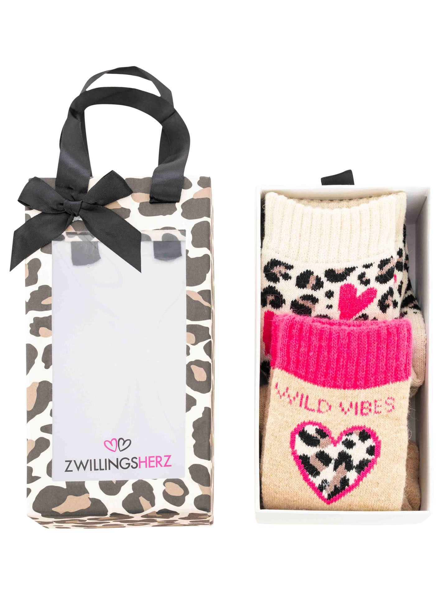 2er Pack Gifting Box Socken "Wild Leo"