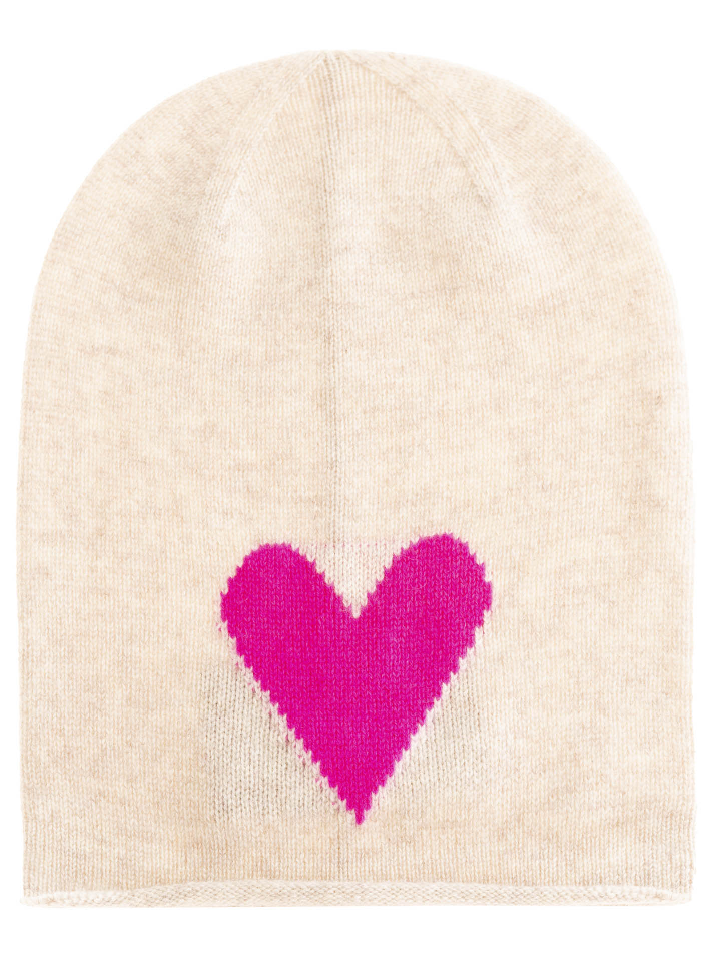 100% Cashmere Beanie "Herz"