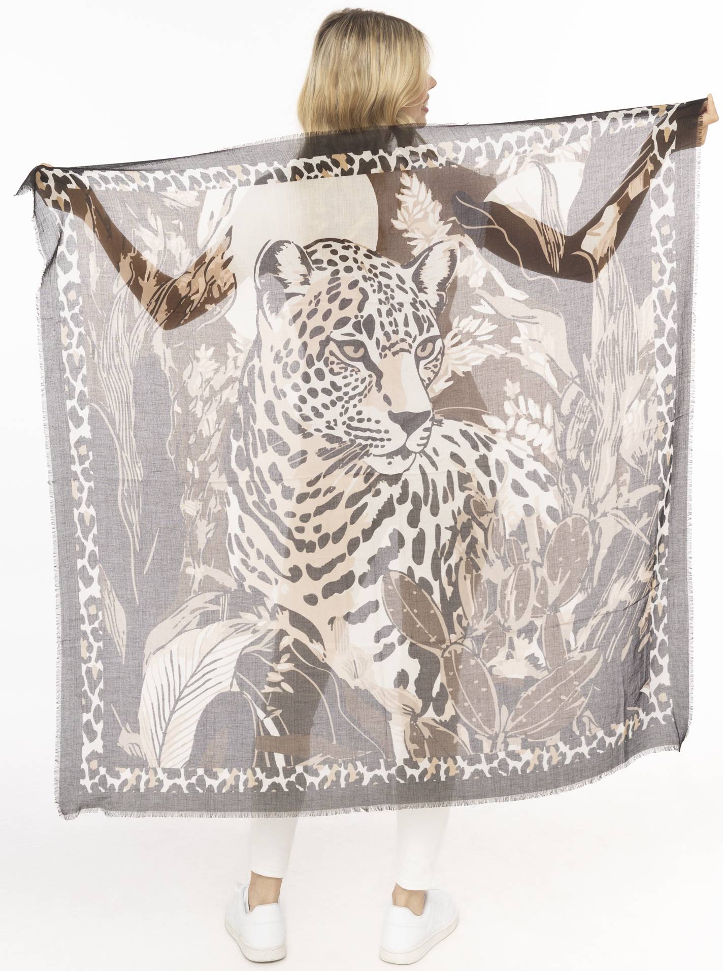 Viereck Druck "Leopard"
