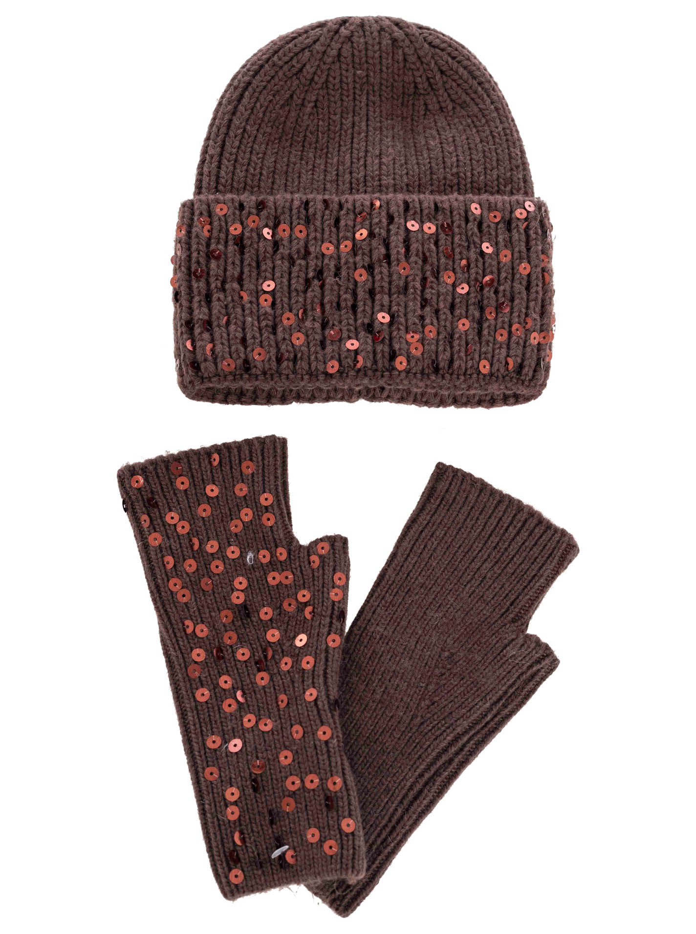Geschenk Set Mütze & Handschuh "Glitter"