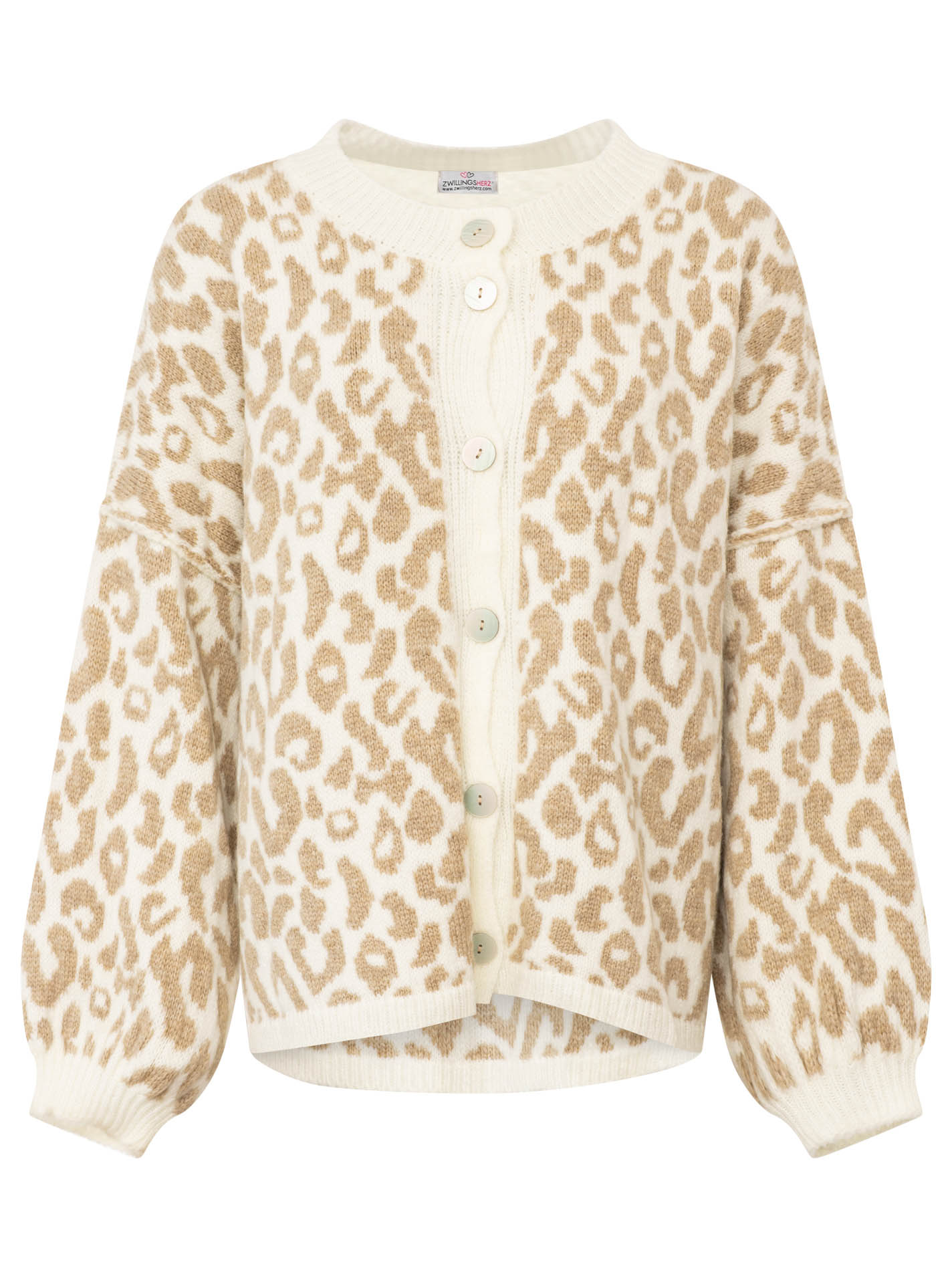 Cardigan Grobstrick "Neon Leo"