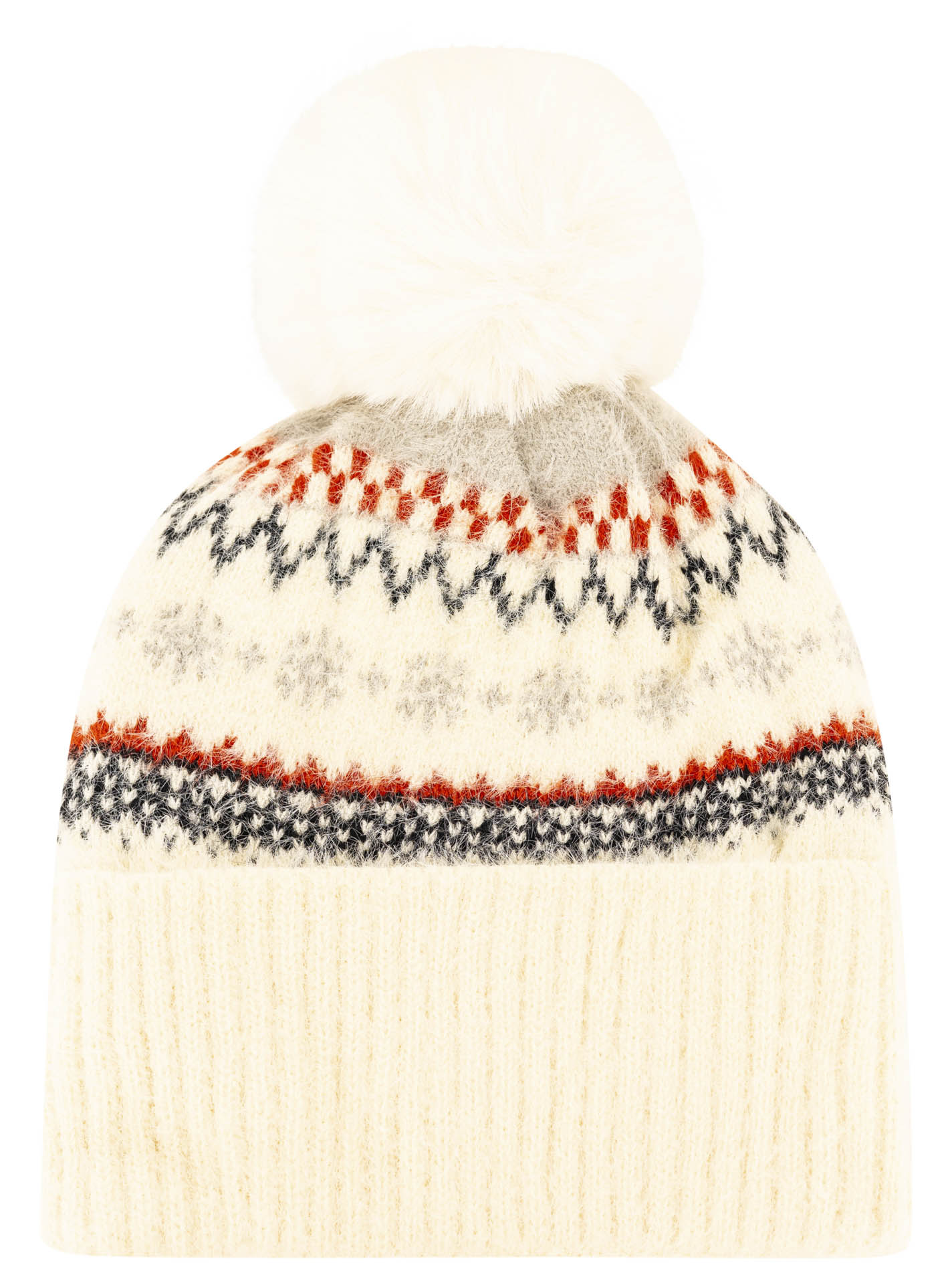 Mütze Umschlag mit Bommel "Norway"