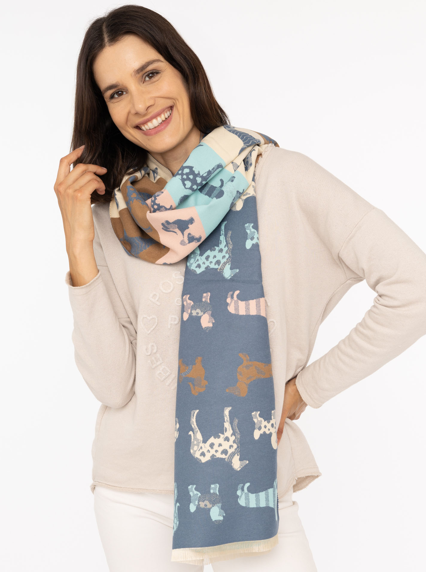 Winterschal "Hunde-Parade"