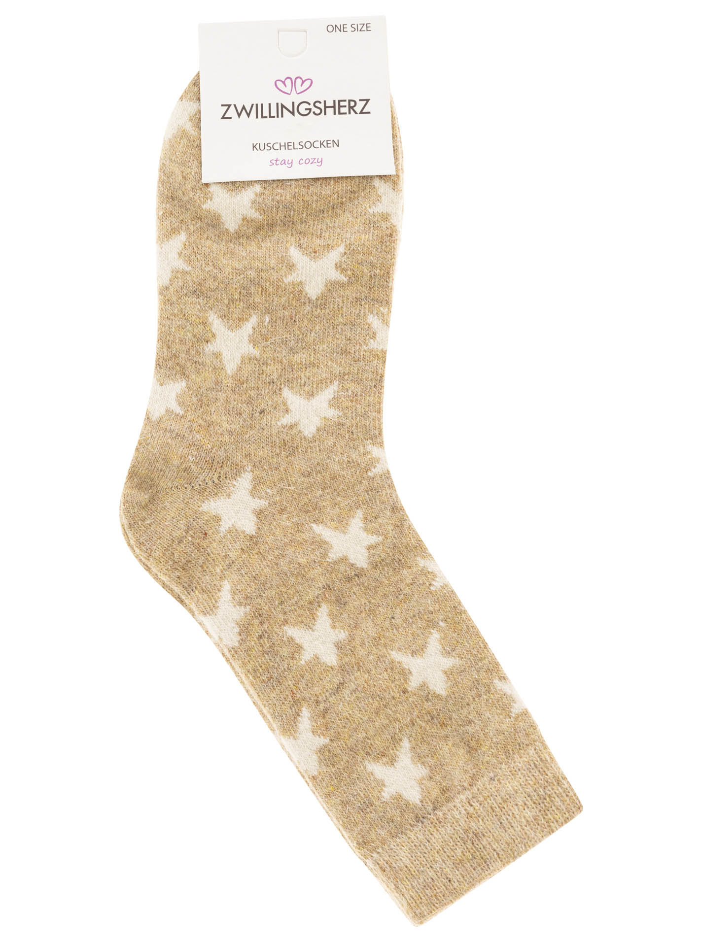 Kuschelsocke 10er Set Wollmix "Sterne"