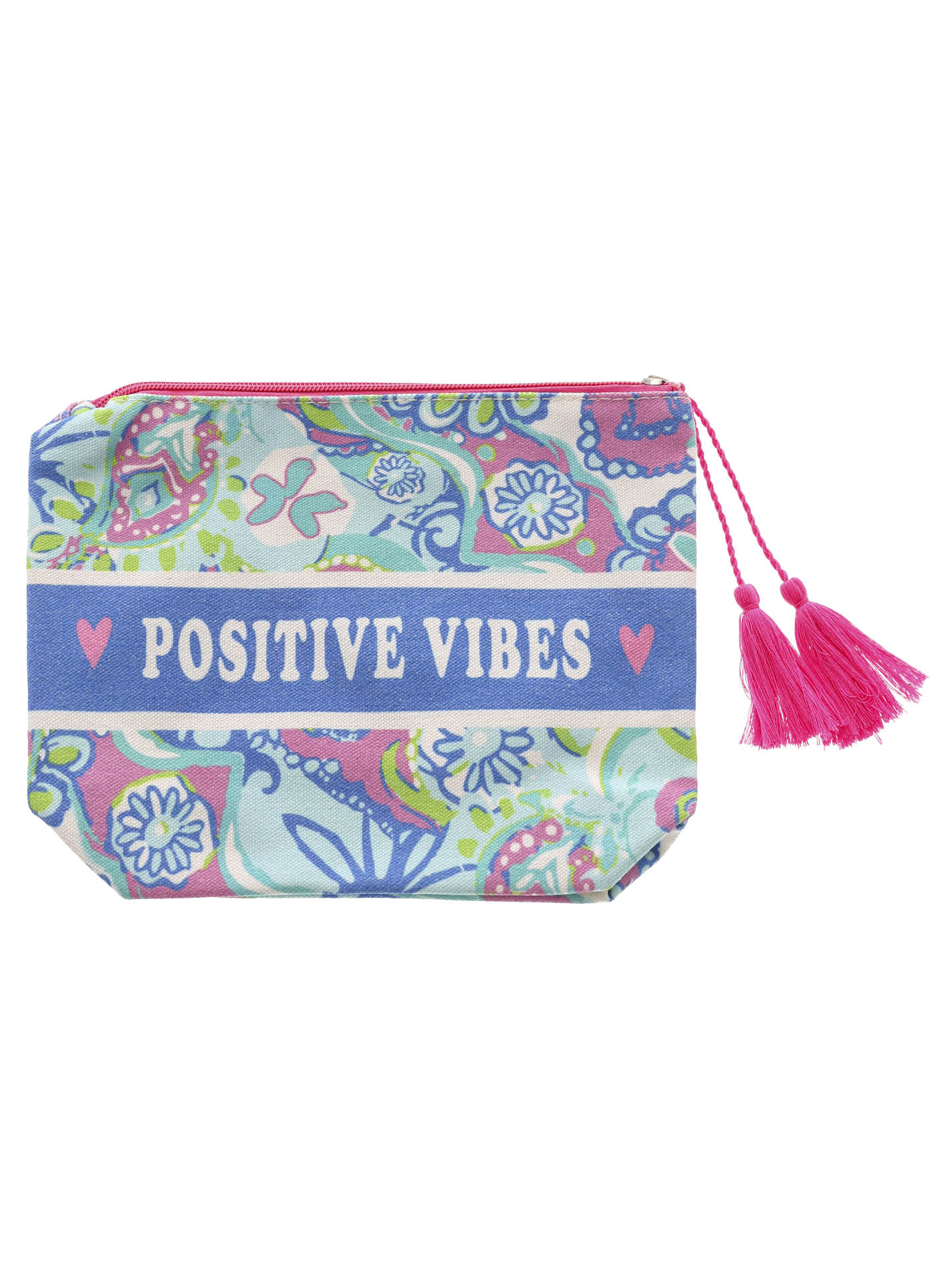 Kosmetik Pouch "Summer Prints" Kosmetiktasche "Smile & Positive"