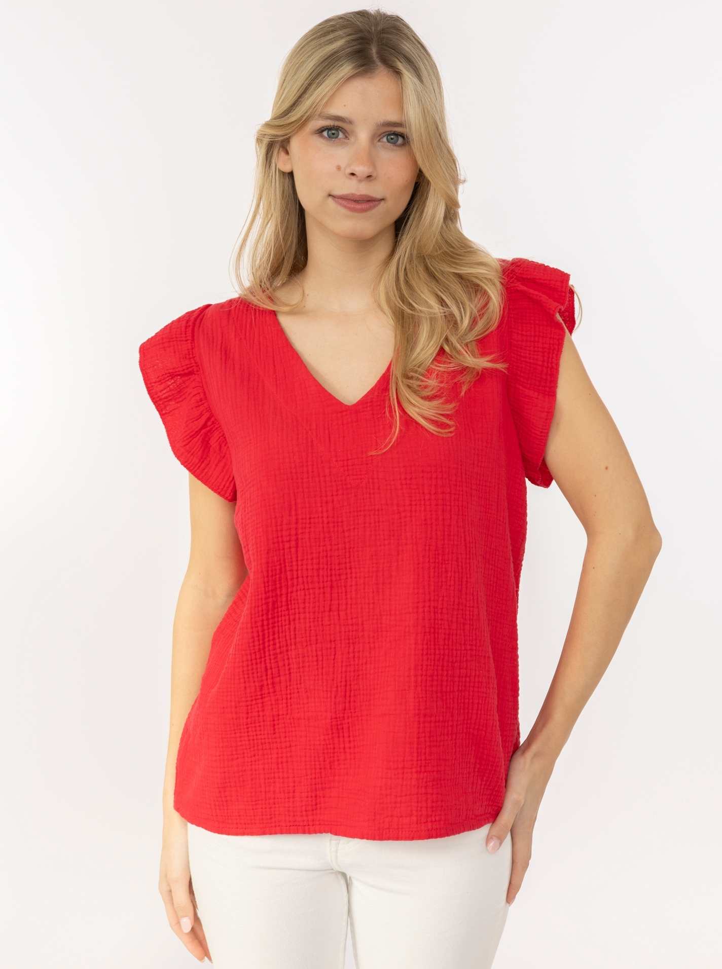 Musselin Bluse "Rüschen"