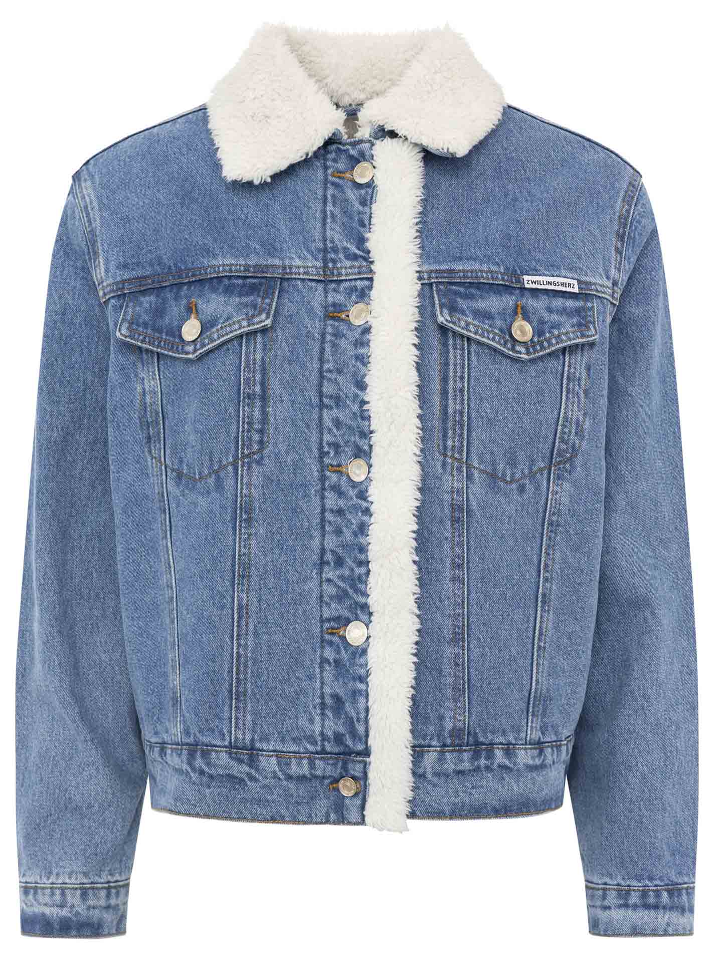 Jeansjacke "Teddyfell"