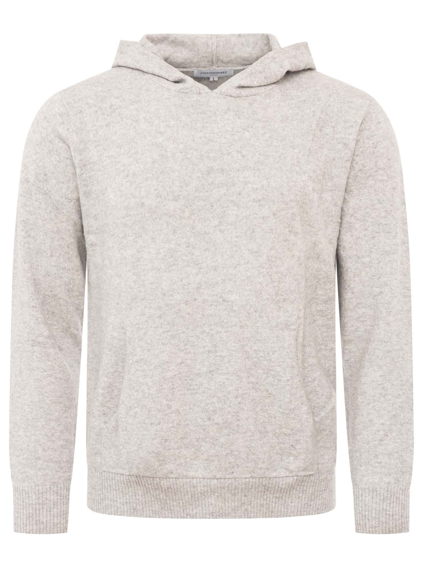 100% Cashmere Herren Hoodie Strick