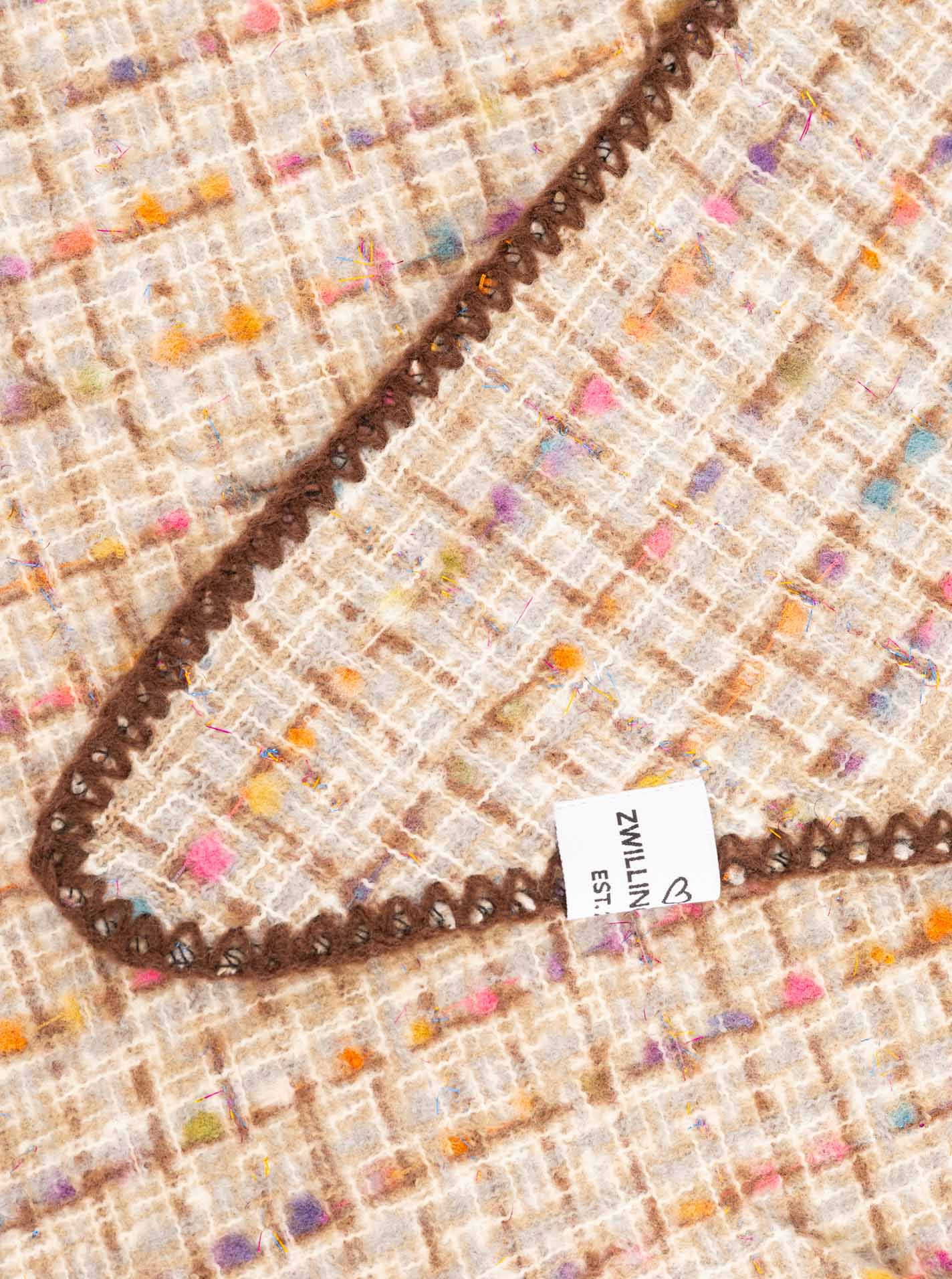 Dreieckstuch "Bouclé Karo"