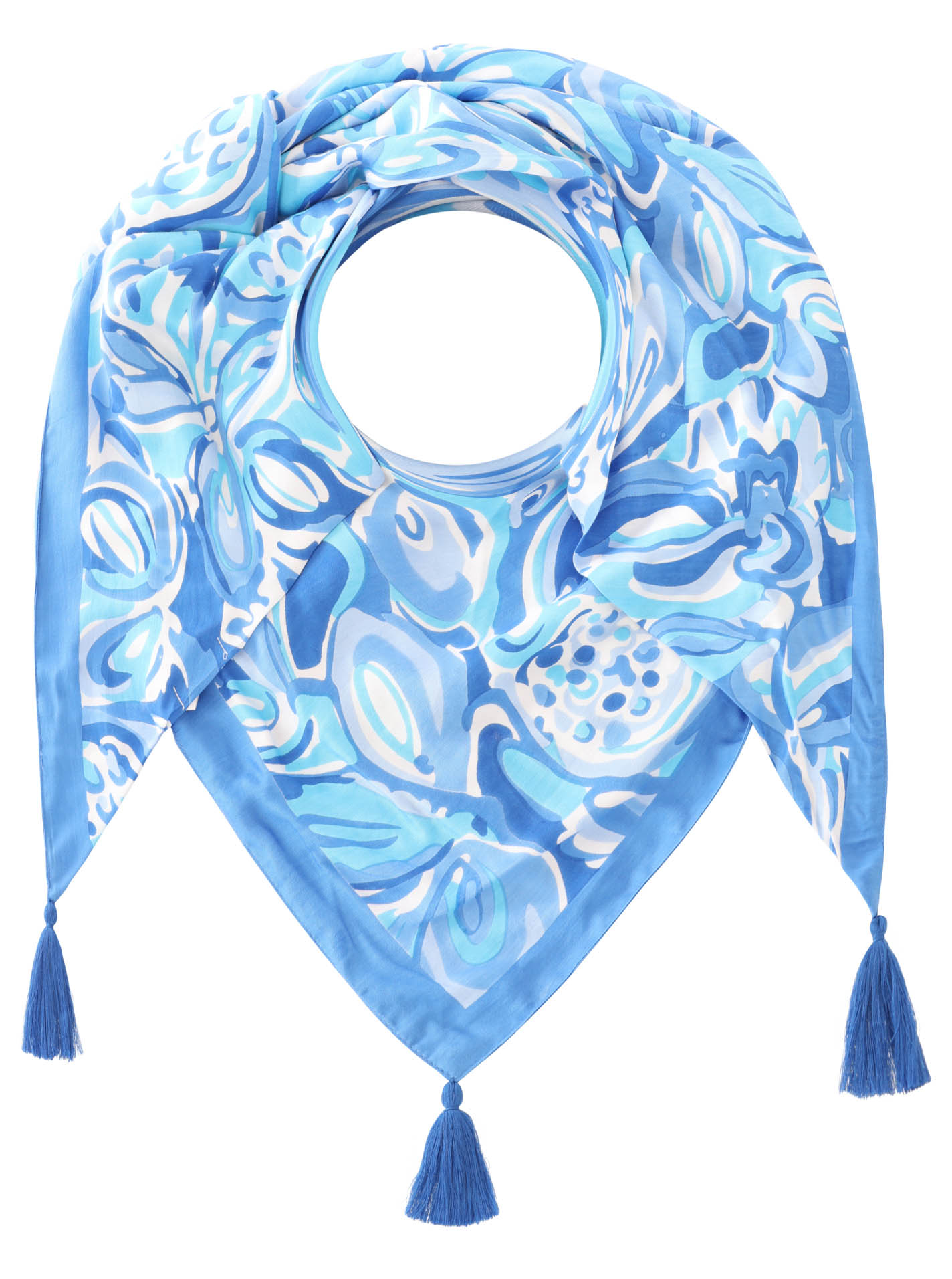 Dreieckstuch 100% Organic Bamboo "Aquarell"