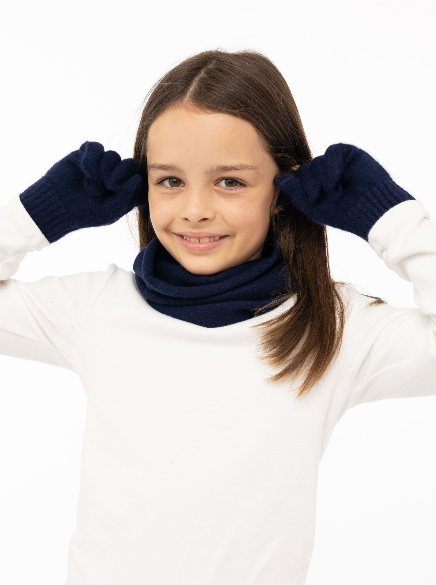 100% Cashmere Kids Handschuhe "Uni"