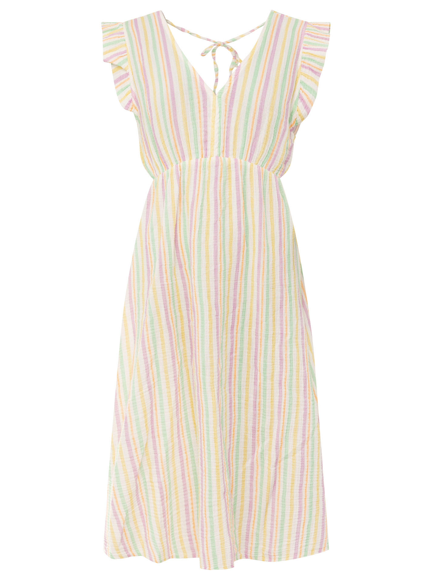 Musselin Kleid "Sommer Streifen"