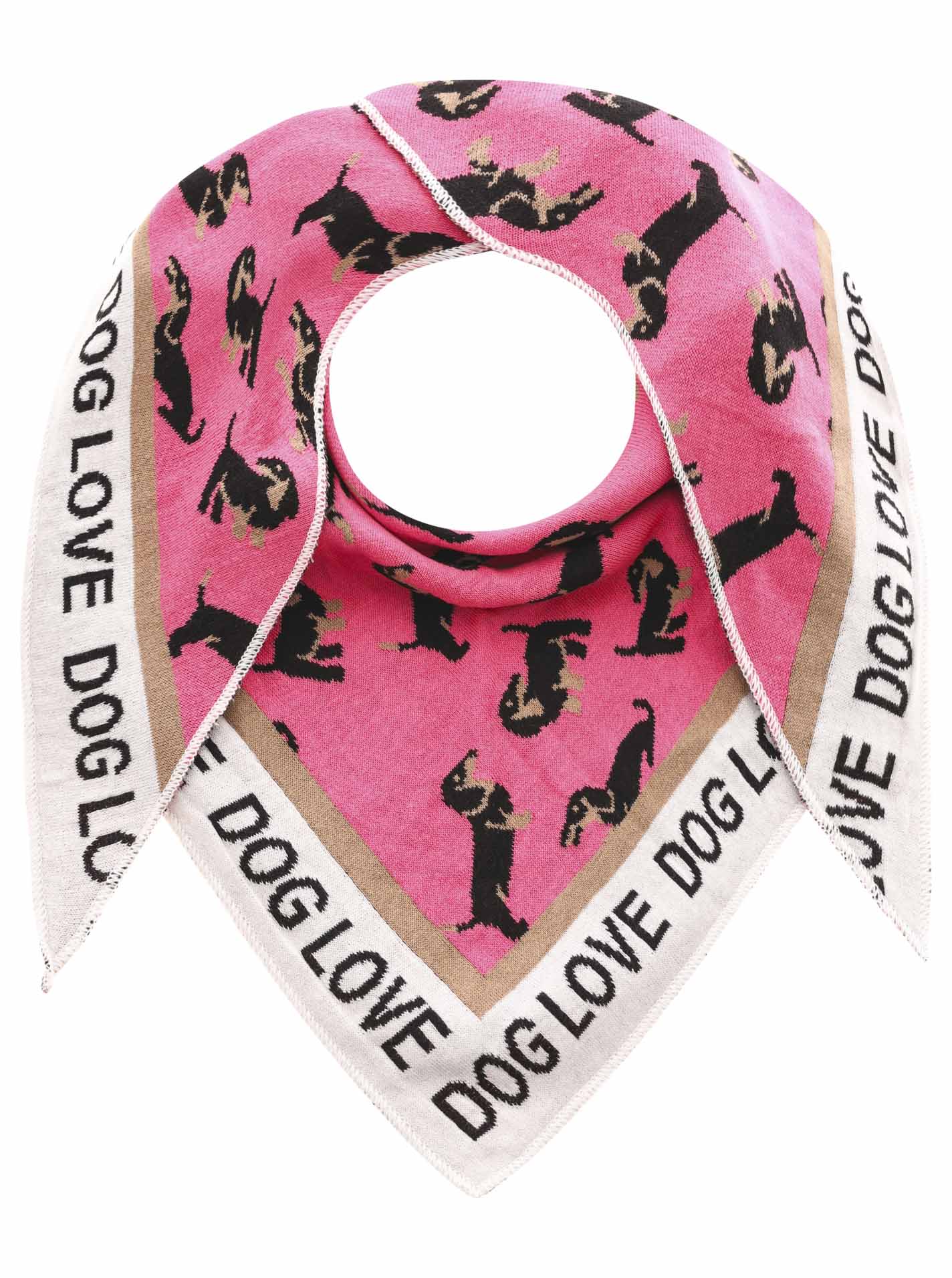 Dreieckstuch BW "Süßer Dackel" Dreieckstuch BW "Süßer Dackel"