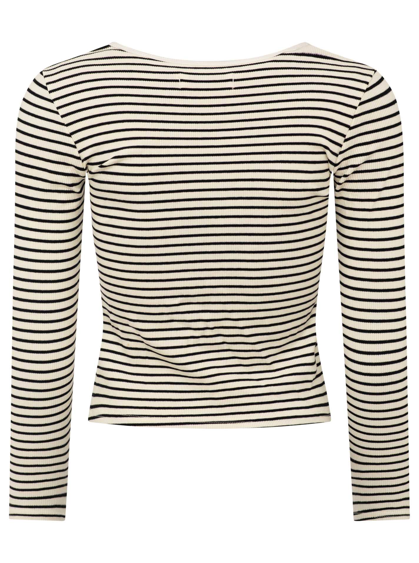 Langarm Shirt Lounge Feine Rippe "ZH Streifen"