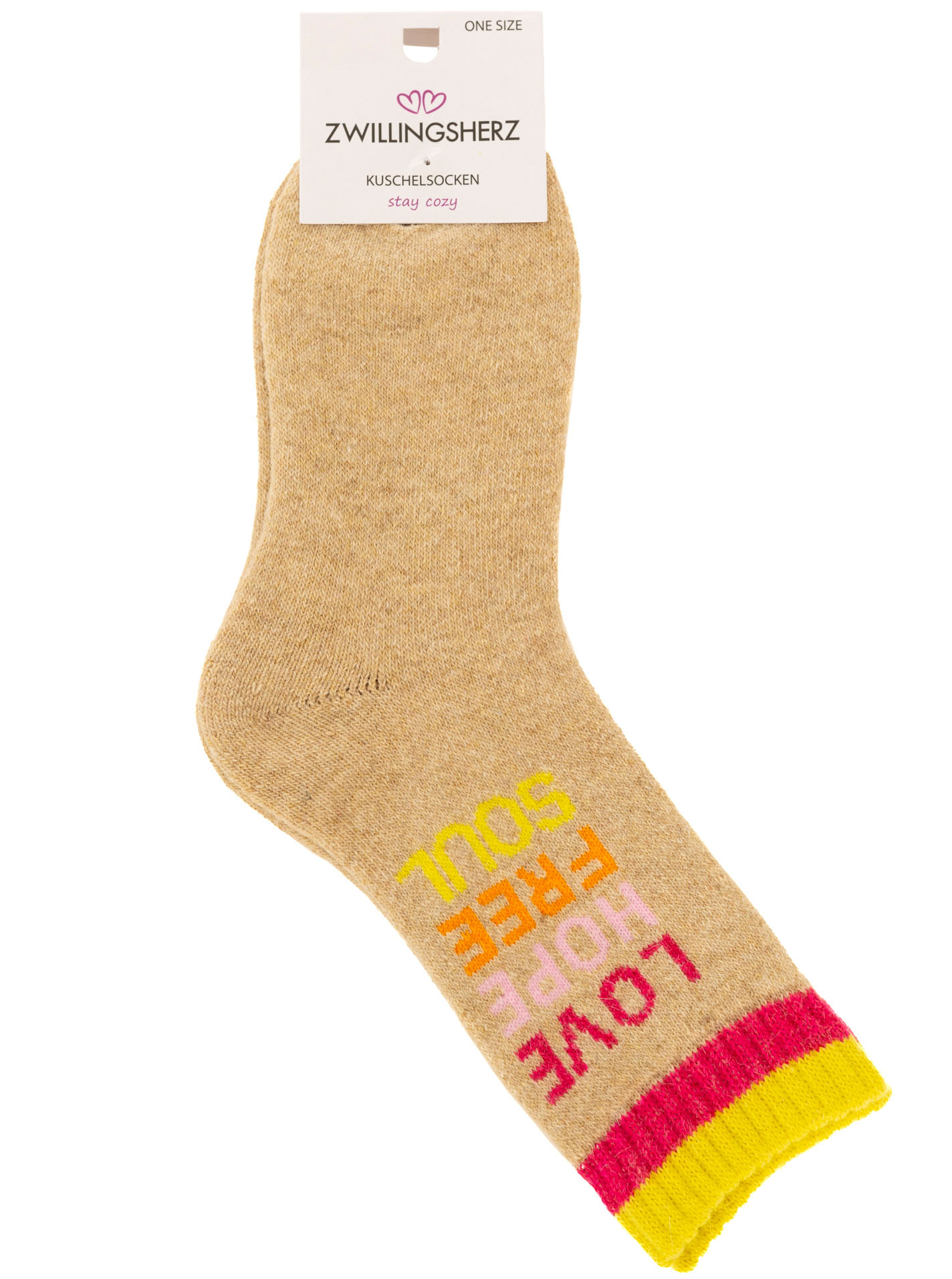 10er Set Socken "Love Hope Free"
