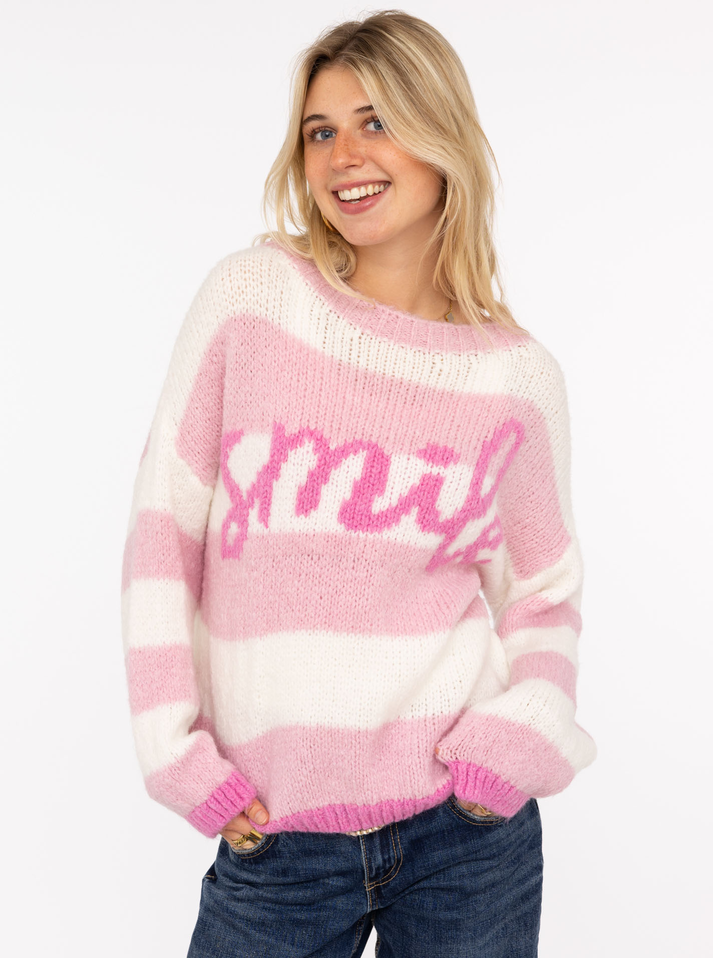 Pullover "Smile Streifen"