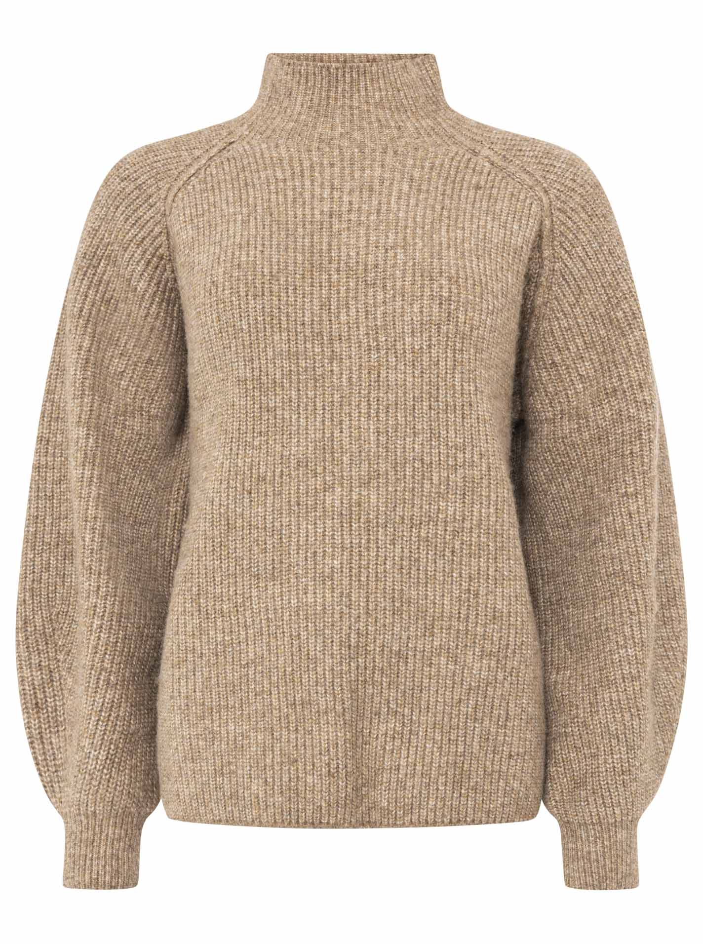 Pullover Wollmix mit hohem Kragen