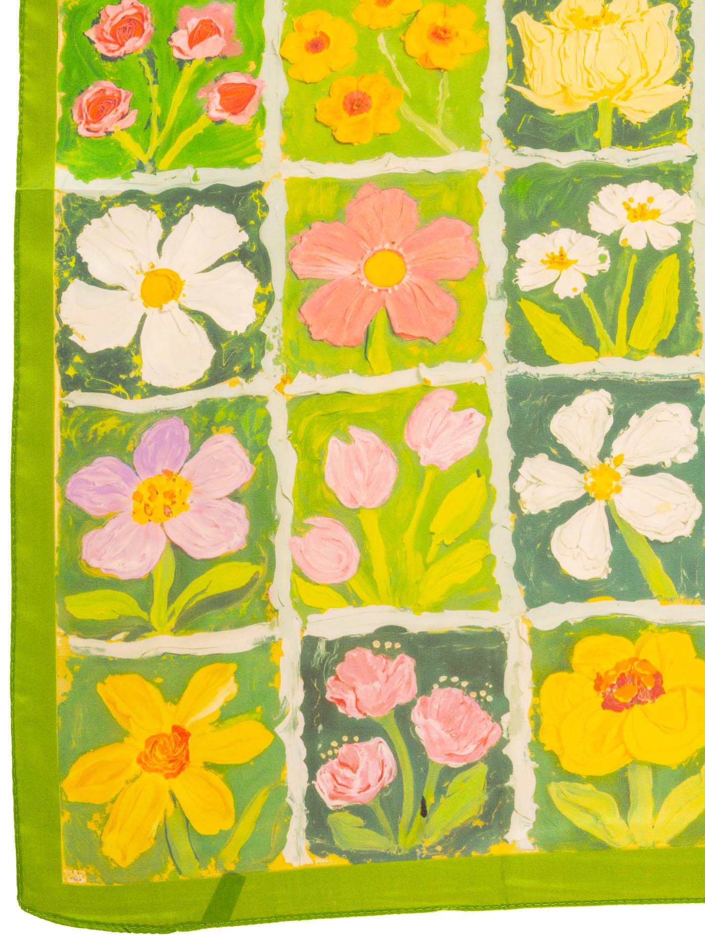 Nickituch "Frühlingsblumen"