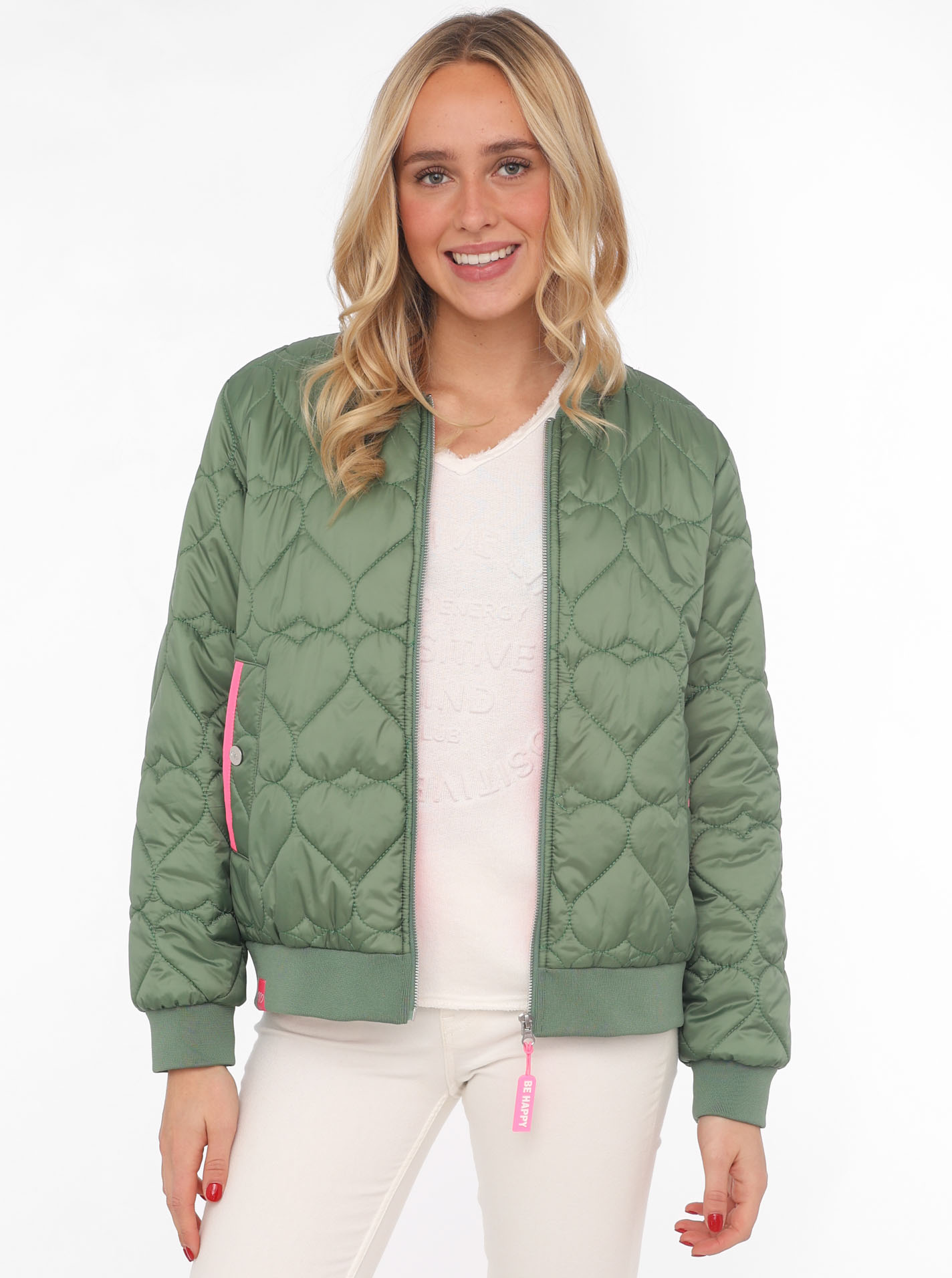 ARTKK687deb862421f12683 Bomberjacke "Be Happy"