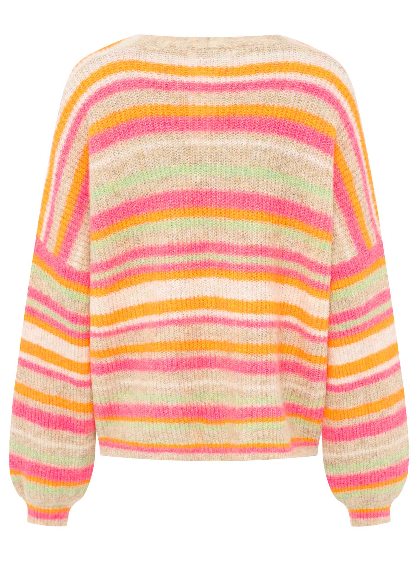 Oversize Cardigan "Neonstreifen"