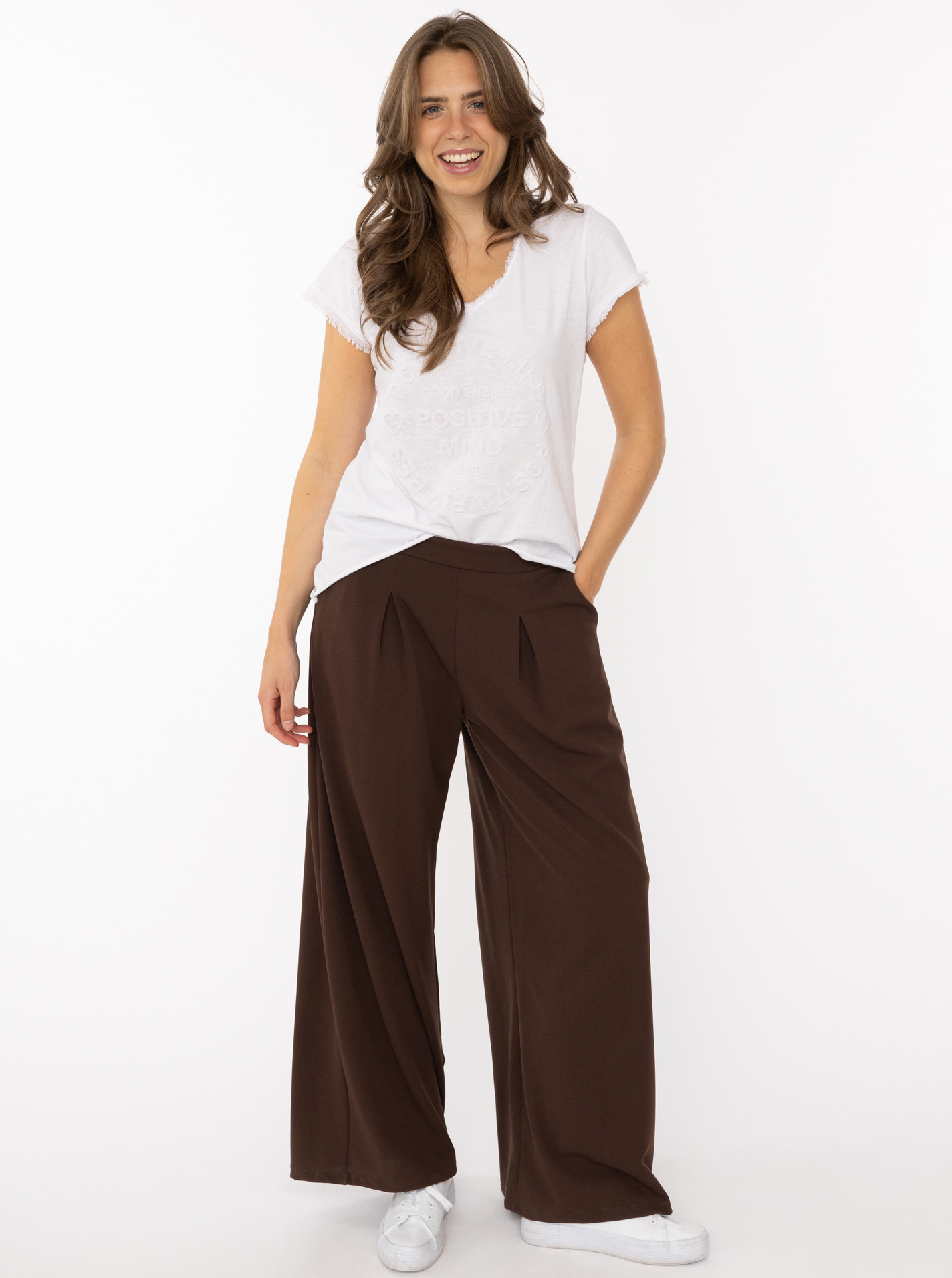 Oversize Stoffhose "Bundfalte"
