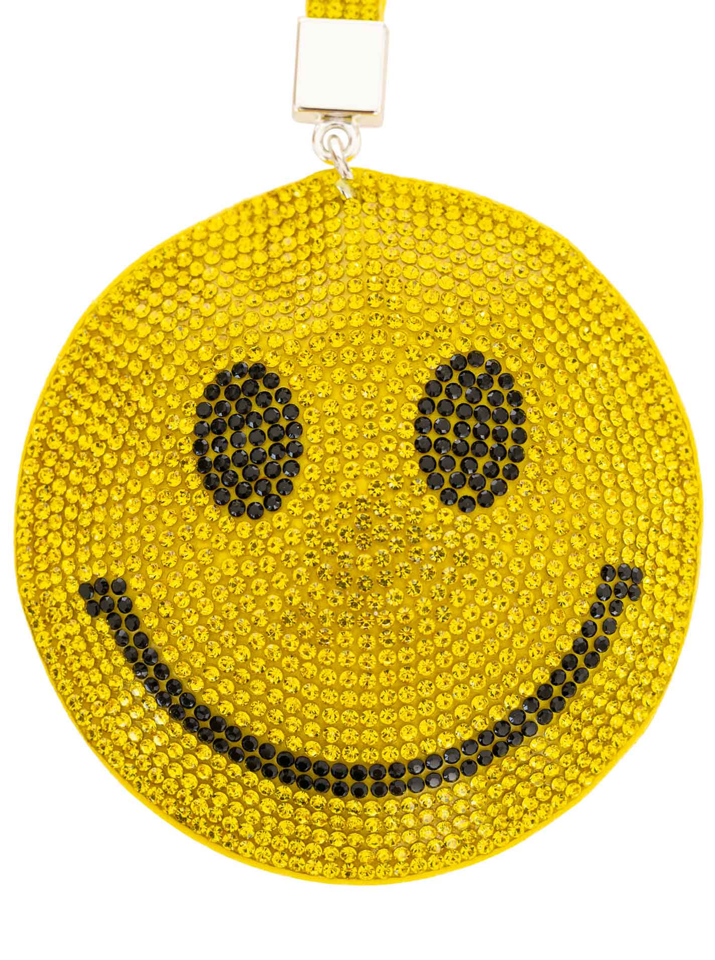 Schlüsselanhänger 10er Set "Glitzer Smiley"