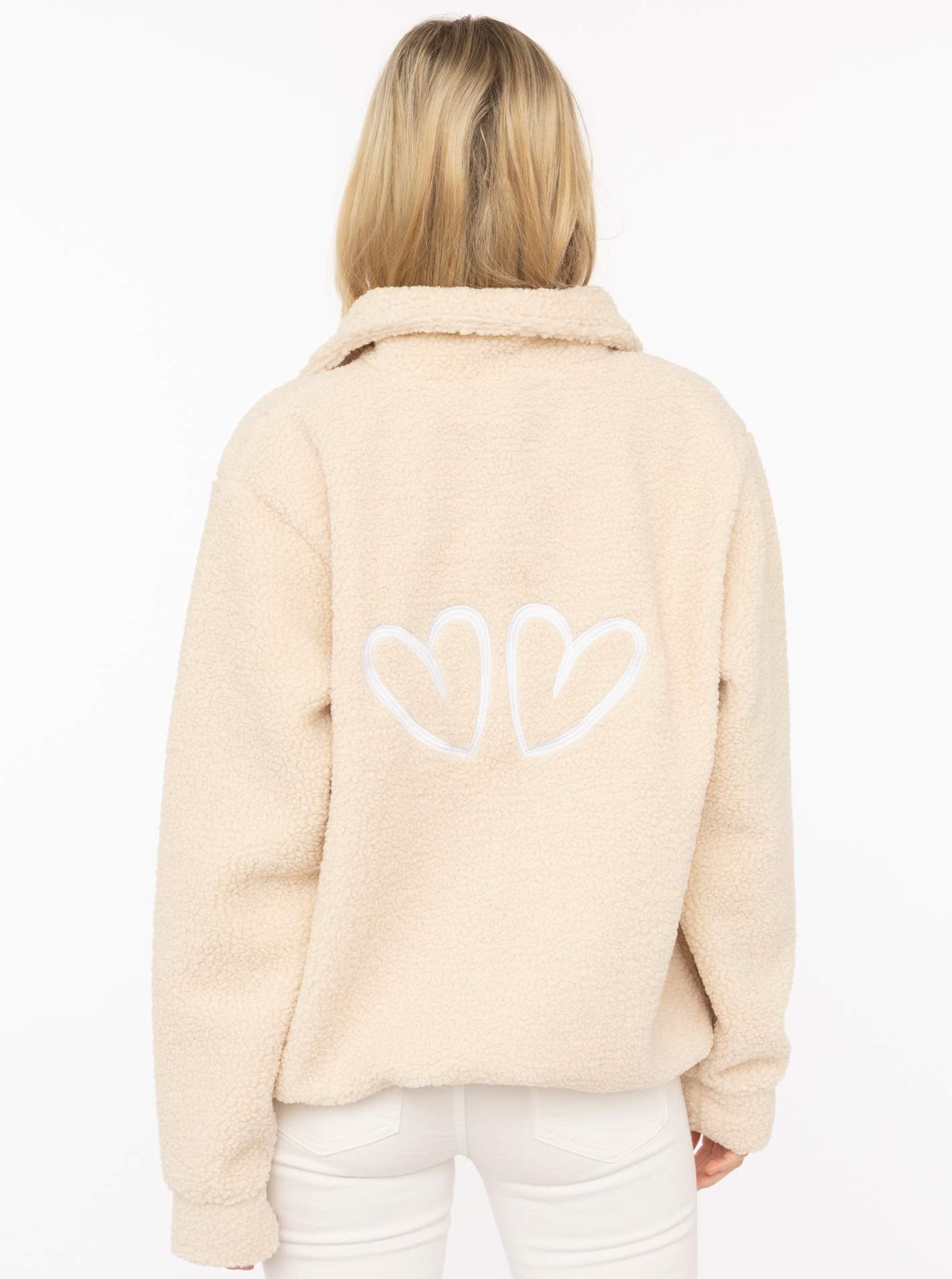 Teddy Oversized Polo "Stick Herzen"