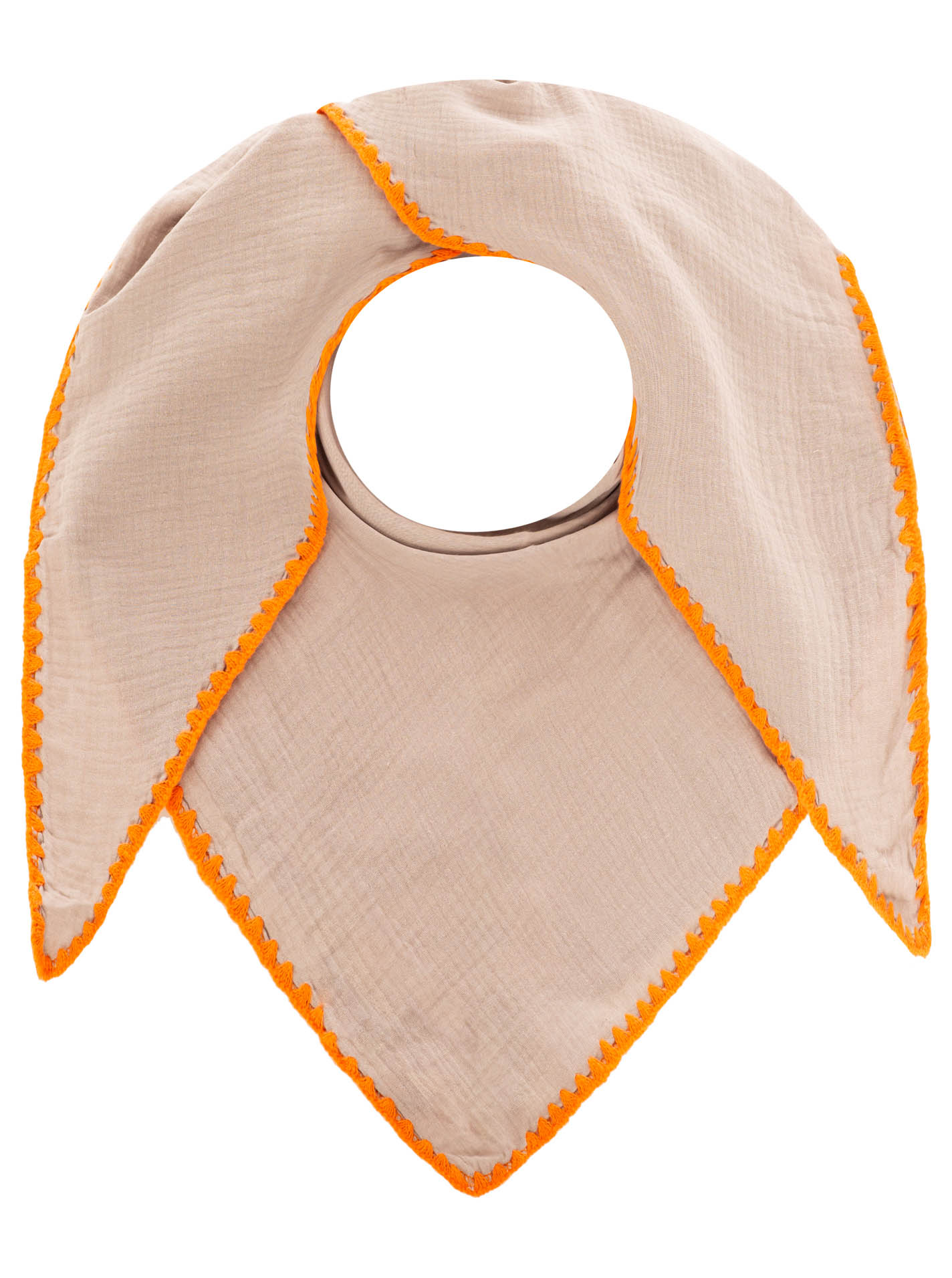 Dreieckstuch Musselin "Uni & Stitch"