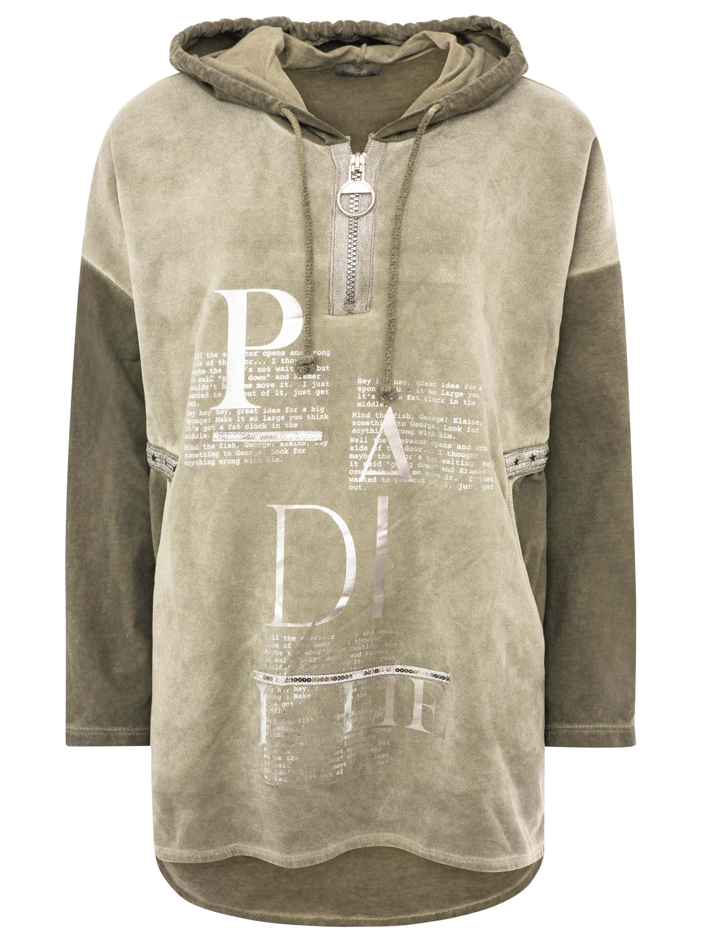 Zip Hoodie BW "verse"
