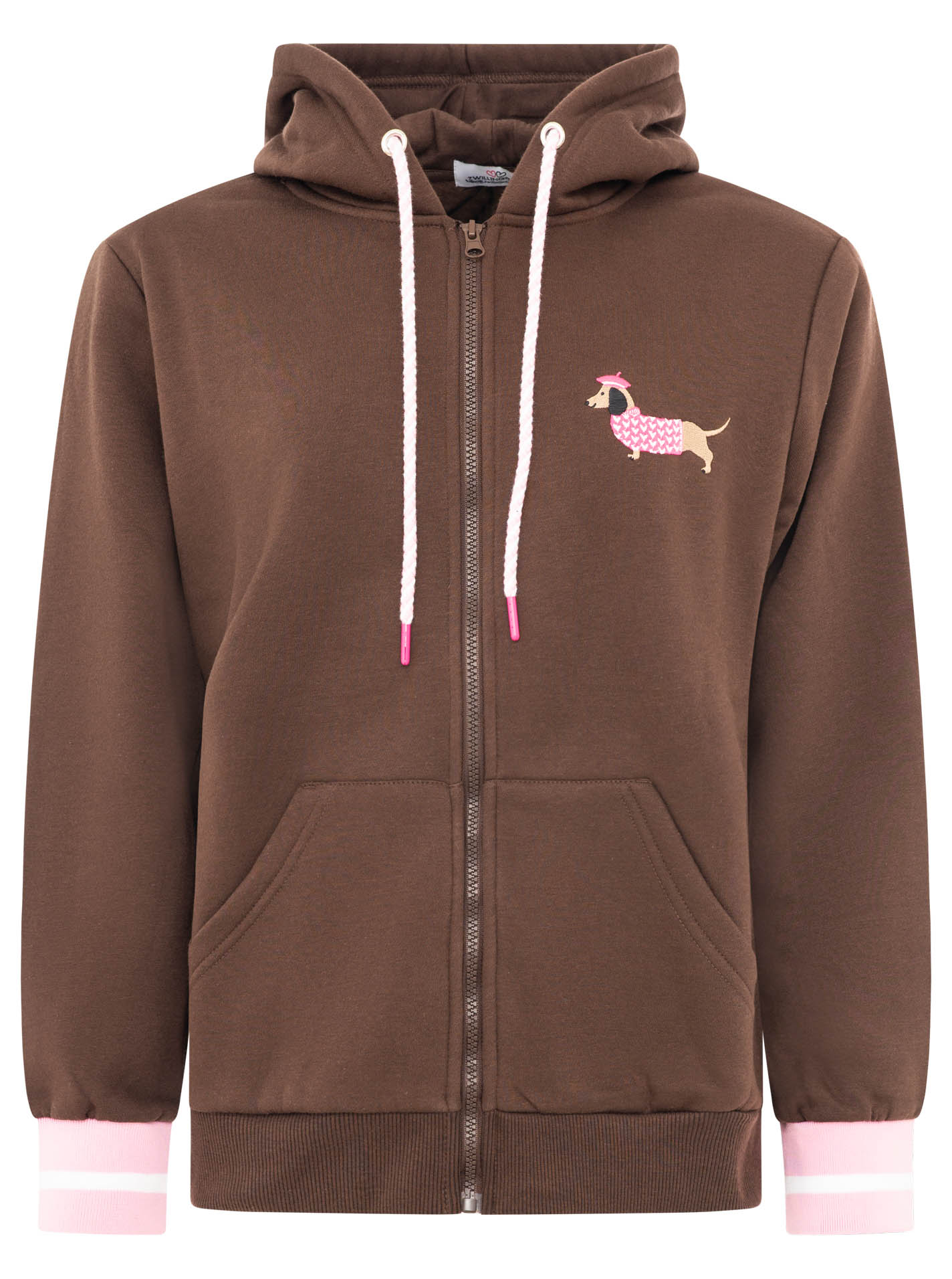 Hoodiejacke "Très Bien"