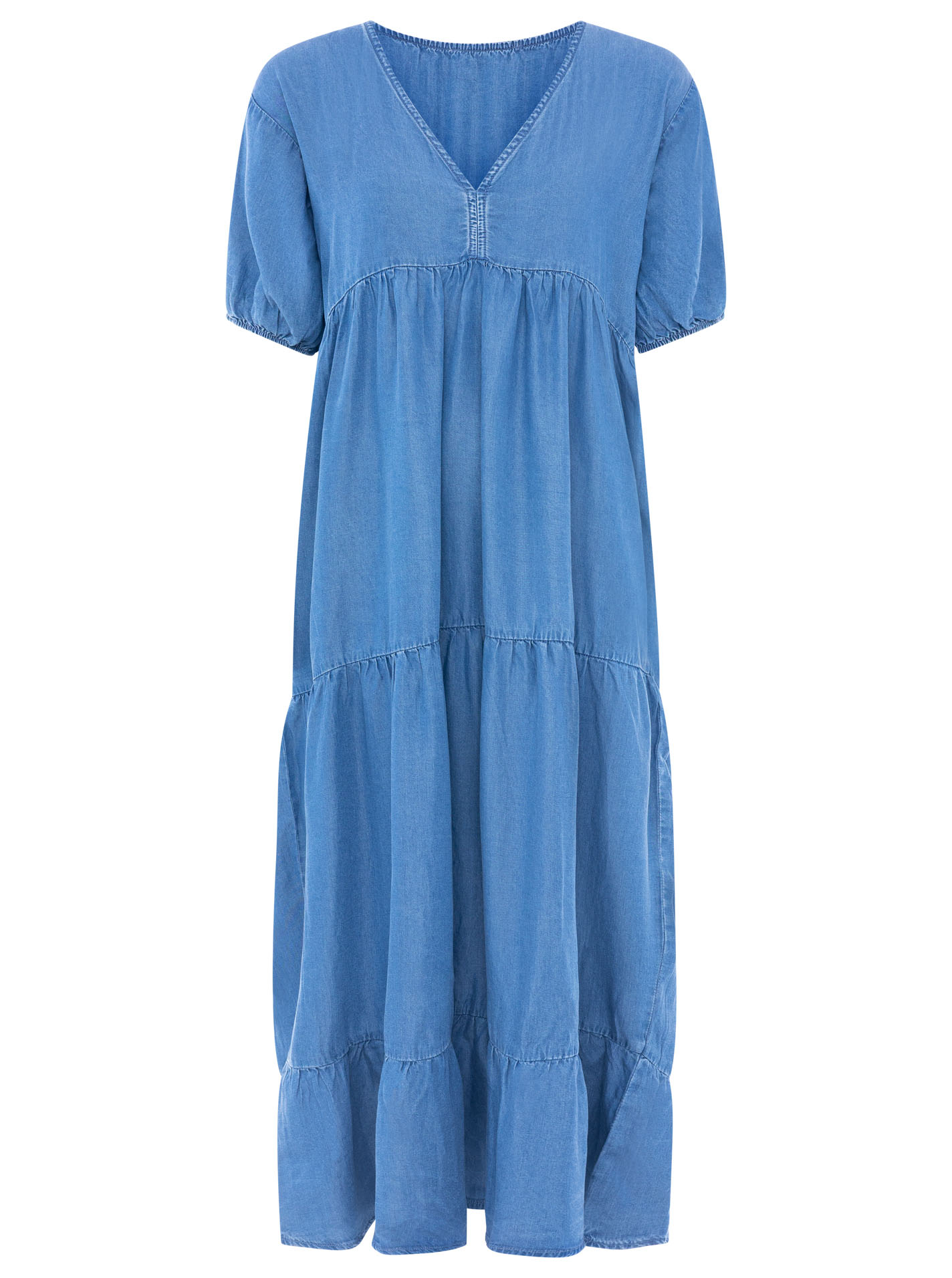 Weites Maxikleid aus Lyocell