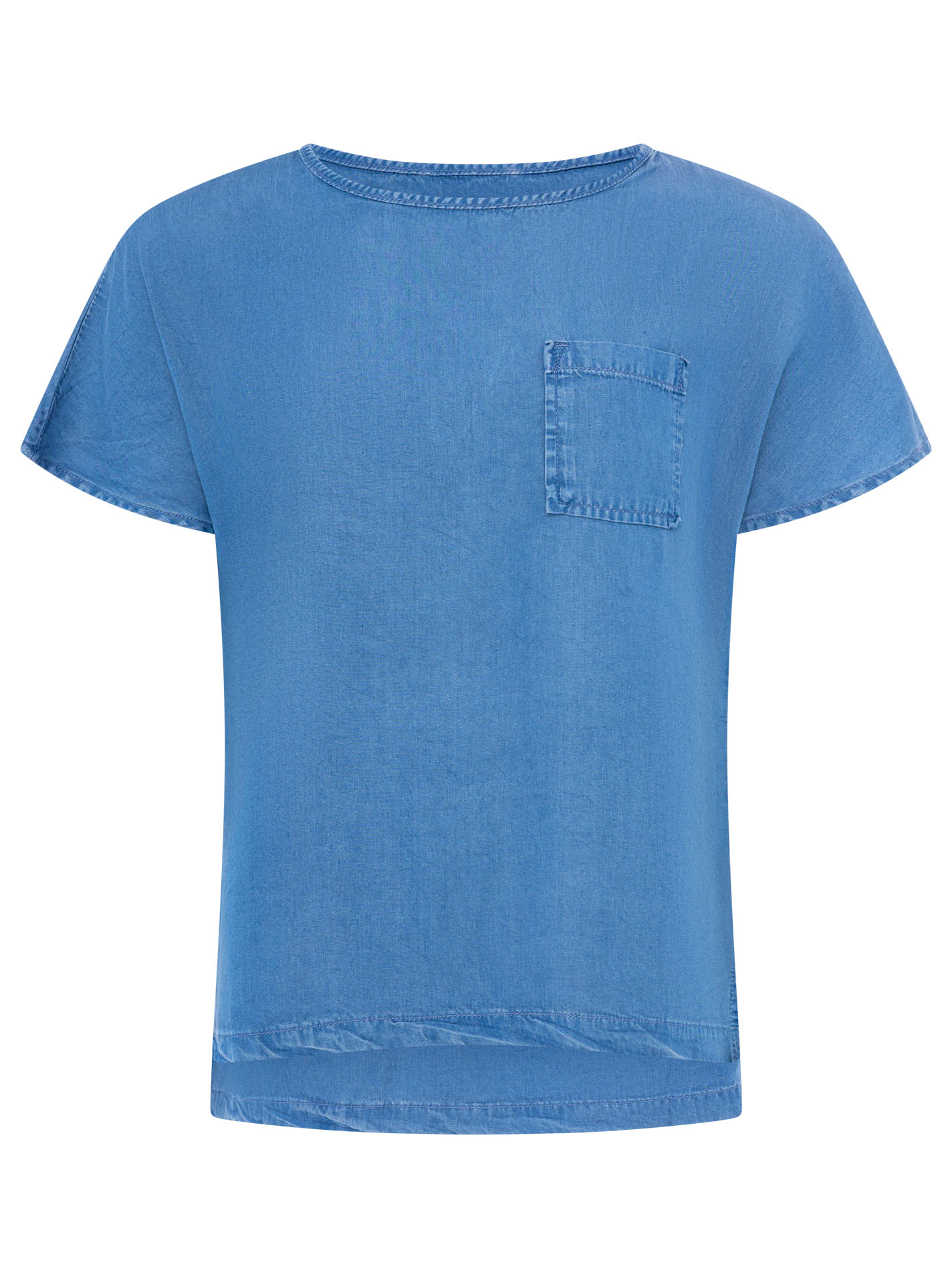 Kurzarmshirt aus Lyocell