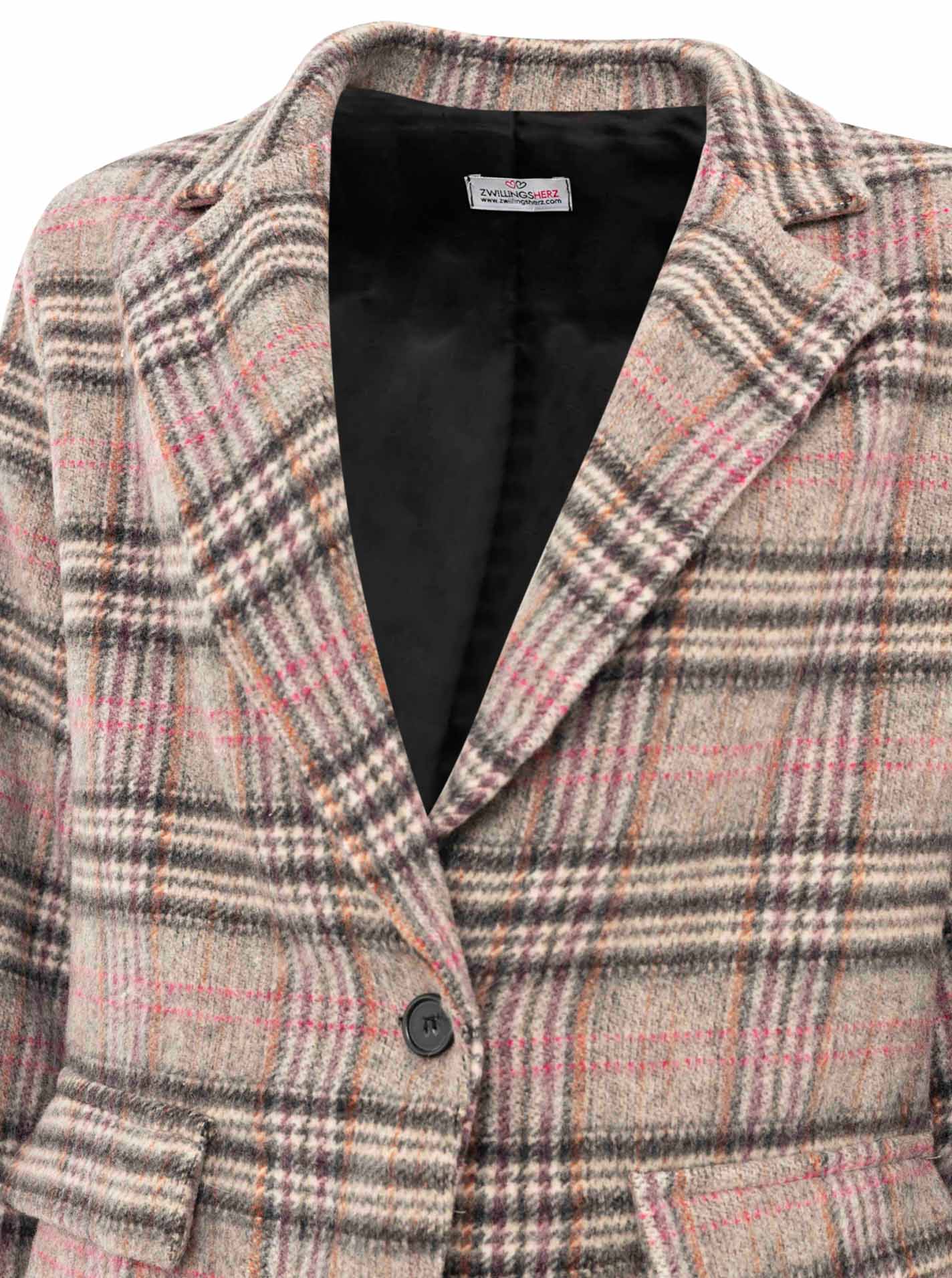 Blazer Wollmix "Herbstkaro"