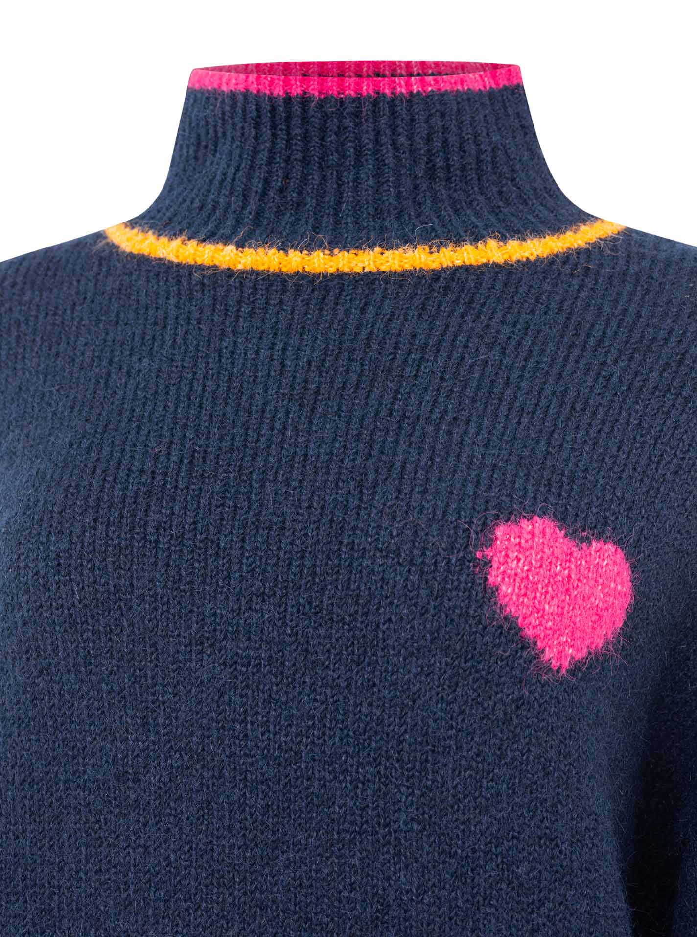 High Neck Pullover "Heart"