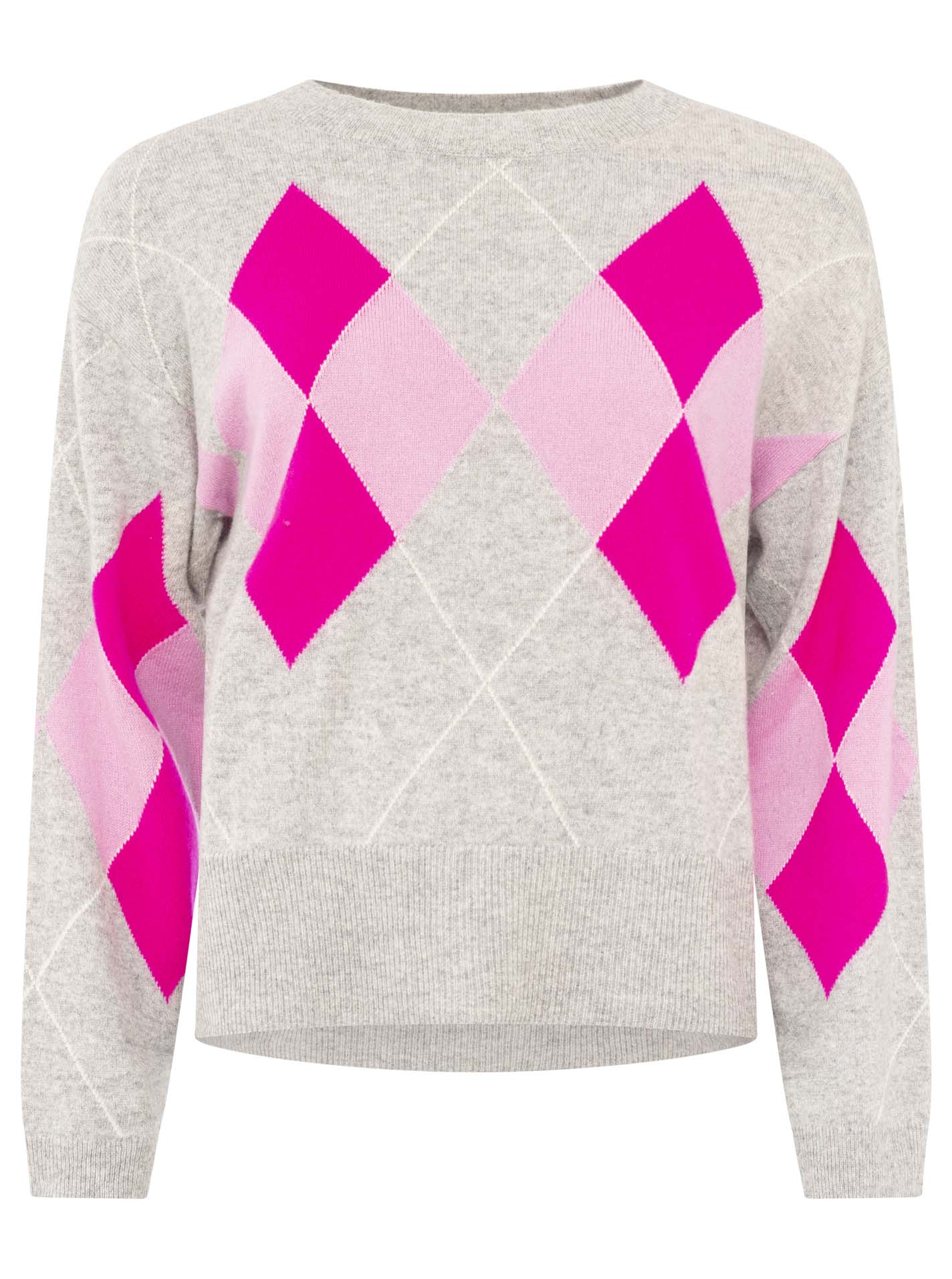 100% Cashmere Pullover Lovely Argyle