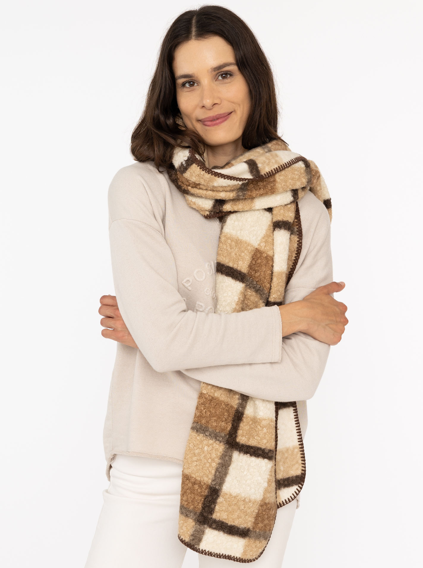 Winterschal "Karo & Teddy"