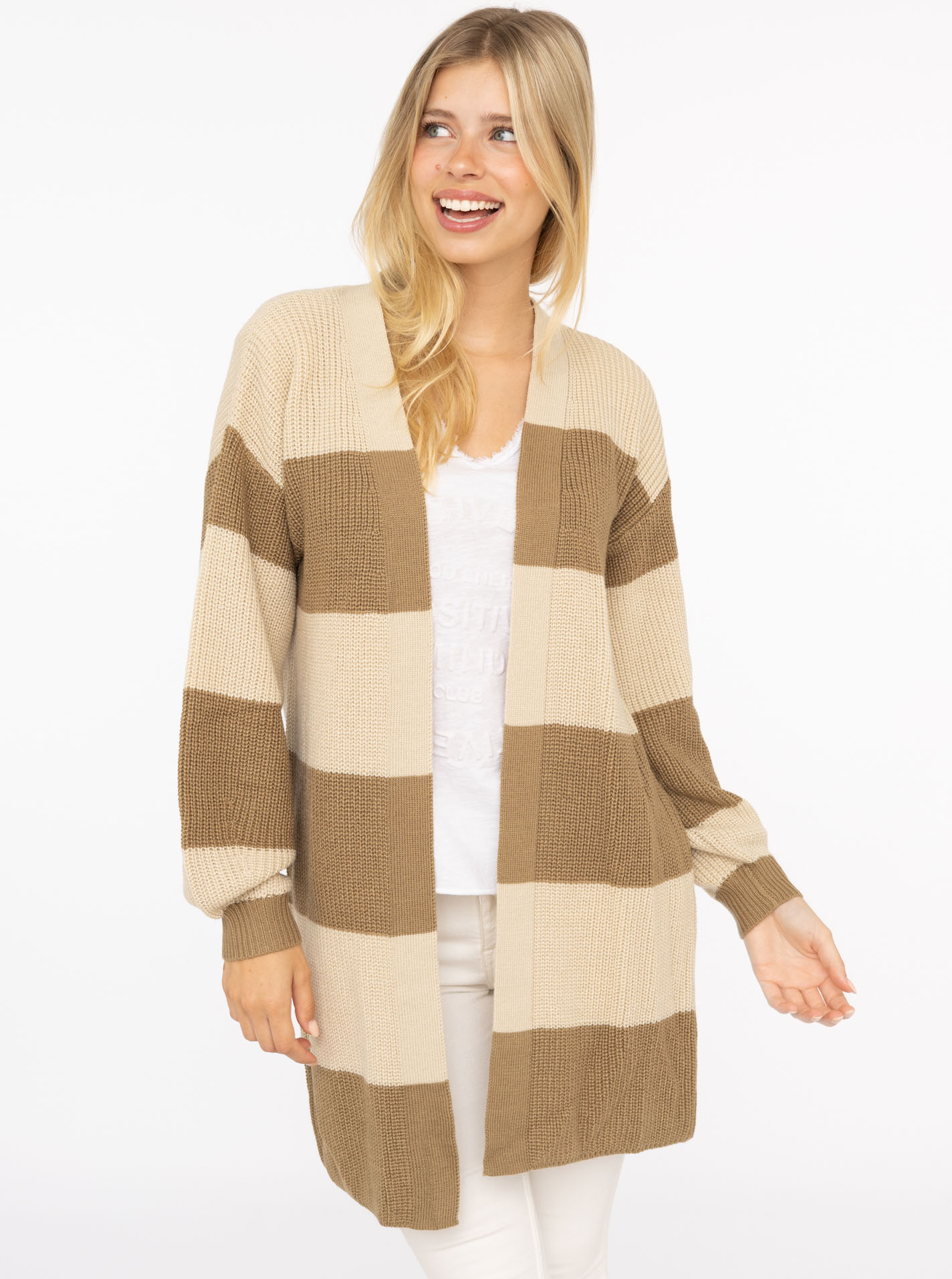 Cardigan "Blockstreifen"