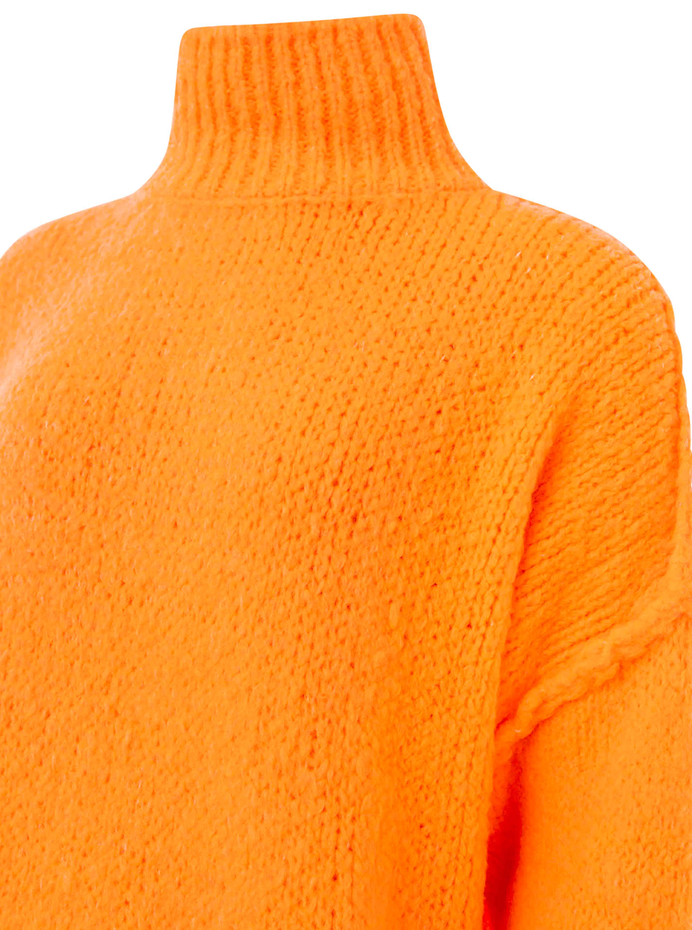 Grobstrick Pullover Stehkragen "Neon"