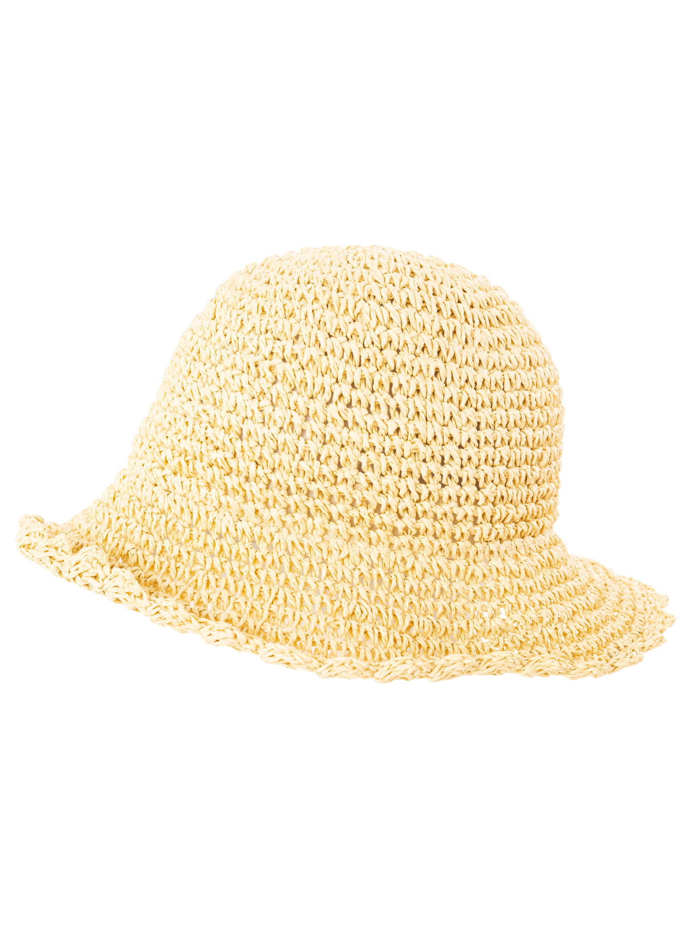 Strohhut "Gehäkelt Uni"
