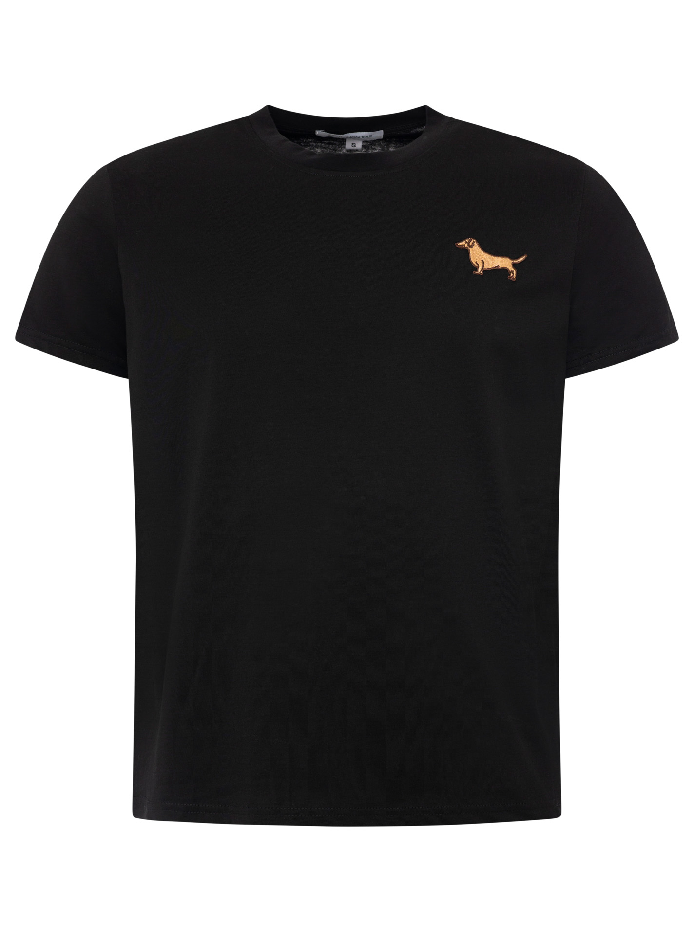 ART6985d6da9149d_003_Herren_TshirtRegular_DogStickerei_47039_Schwarz Slim Fit Herren T-Shirt "Dog Stickerei"