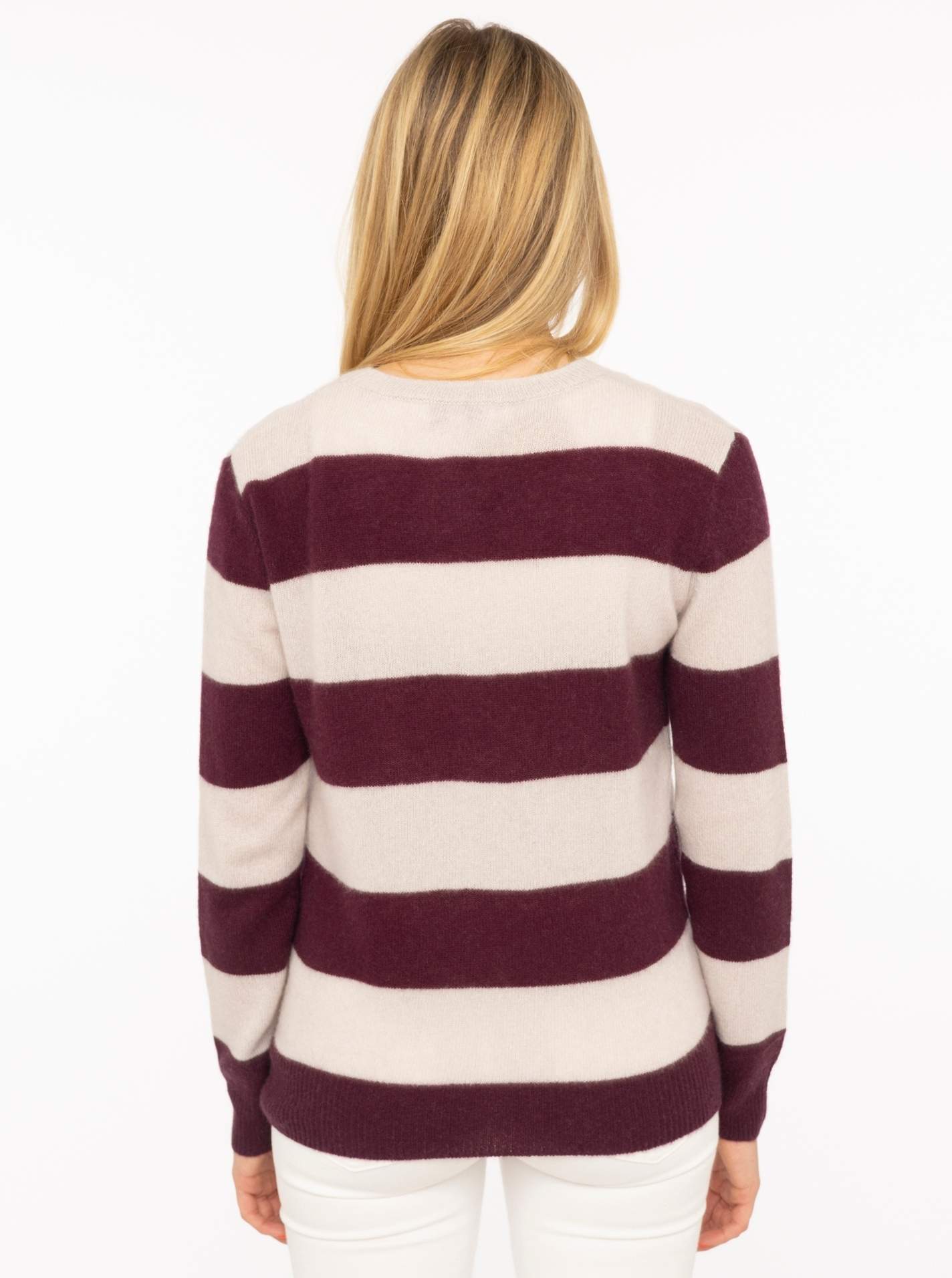 100% Kaschmir Pullover "Blockstreifen"