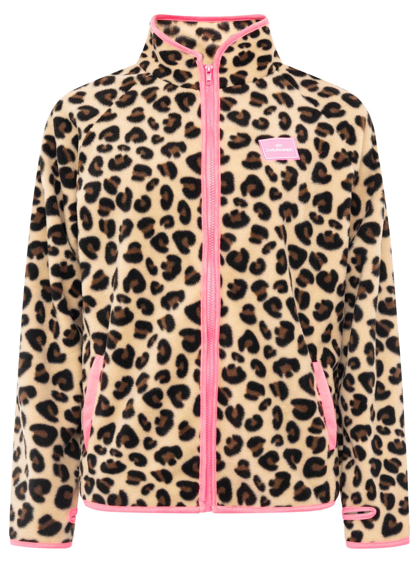 Fleece Cardigan "Neon Leo"