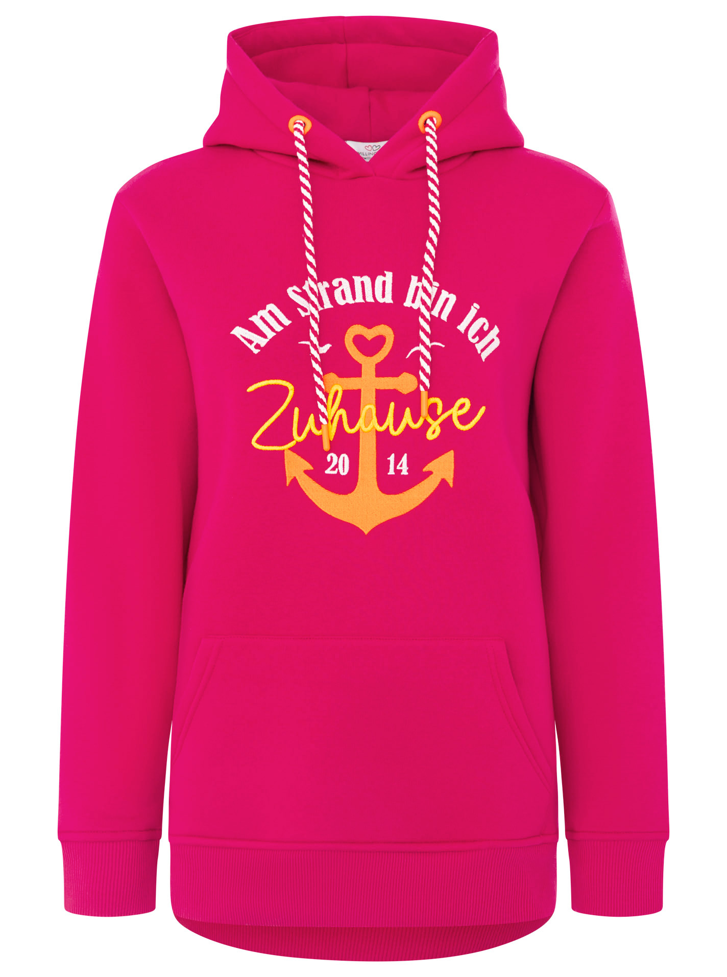 ART69d60a37019cb_014_Hoodie_BeachHome_31744_Fuchsia Hoodie "Beach Home"