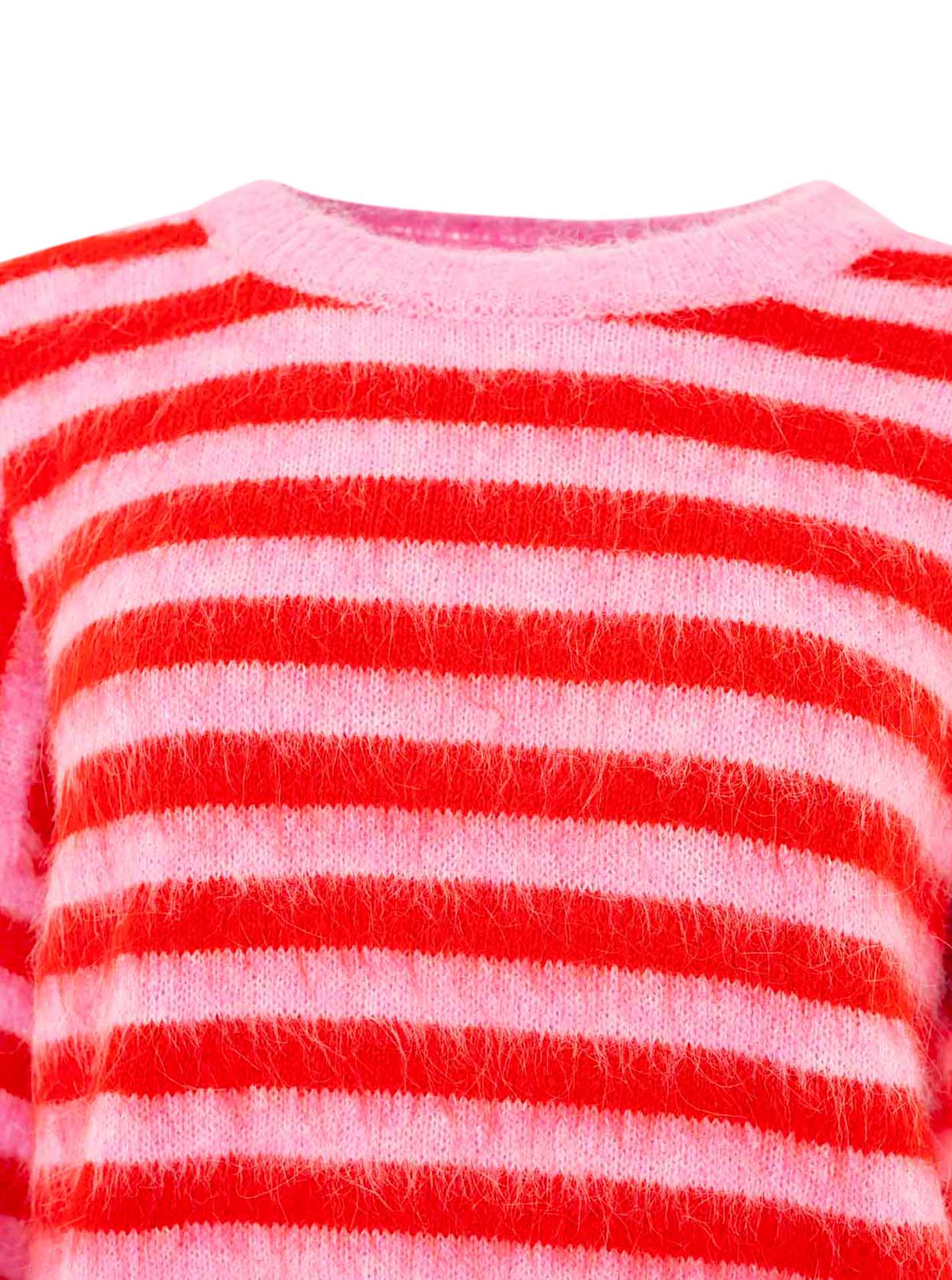 Wollmix Pullover "Neonstreifen"