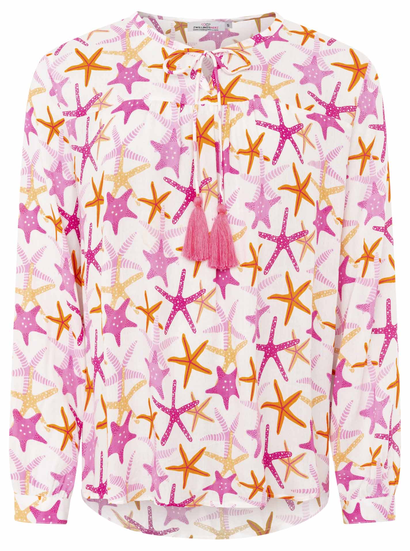 ART693a7b44b2412_013_Bluse_StunningStarfish_33439_Pink Bluse "Stunning Starfish"