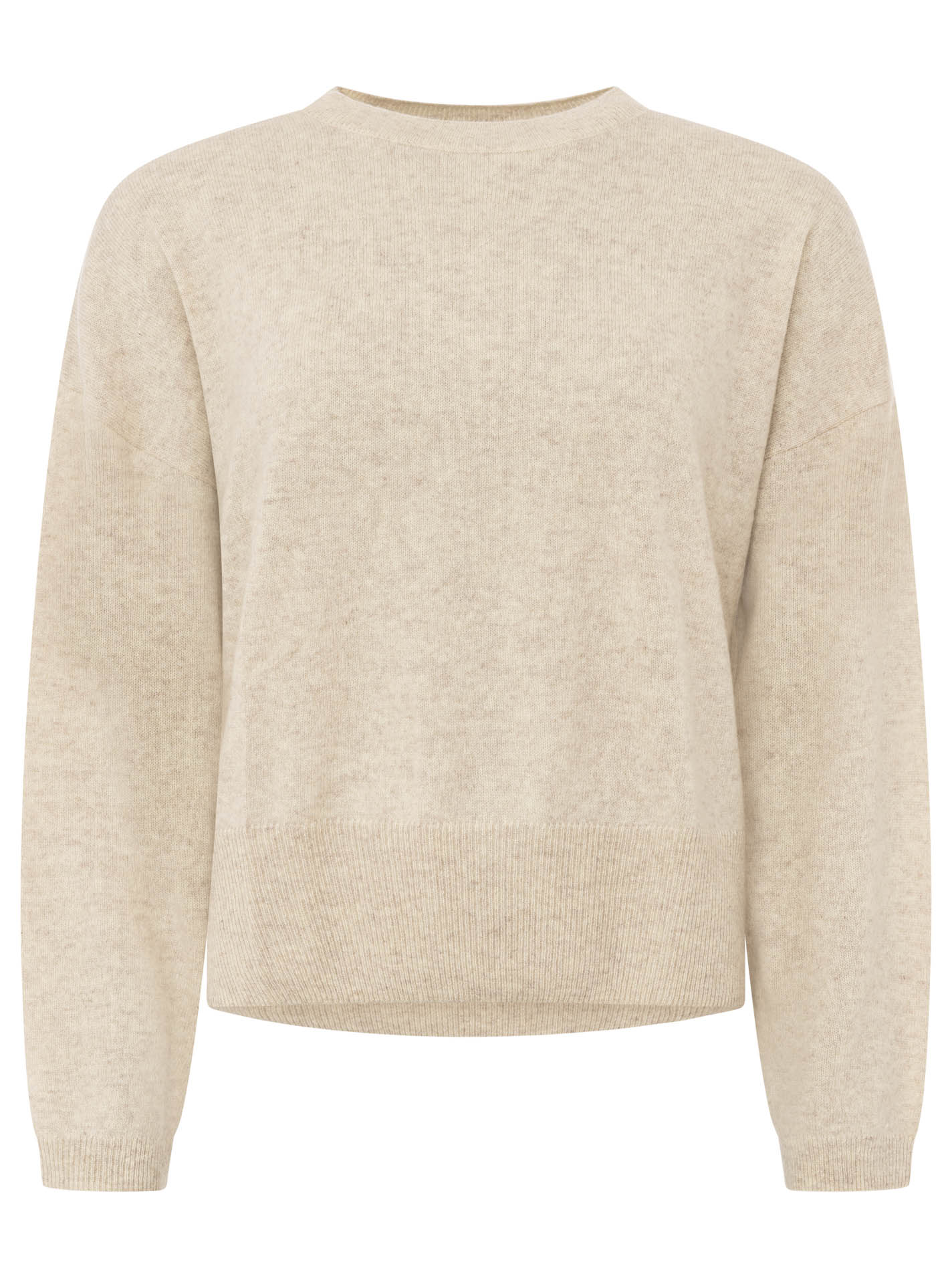 100% Cashmere Kastiger Rundhalspullover