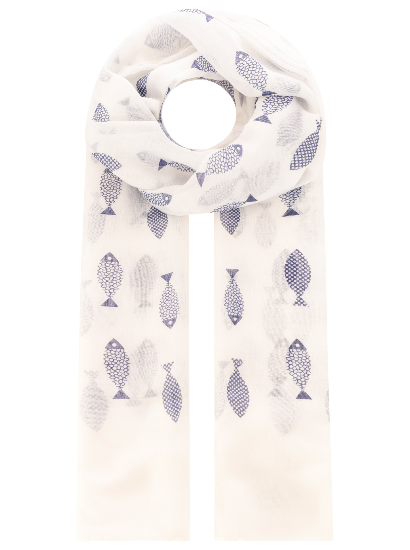 Schal "Fische & Anker"
