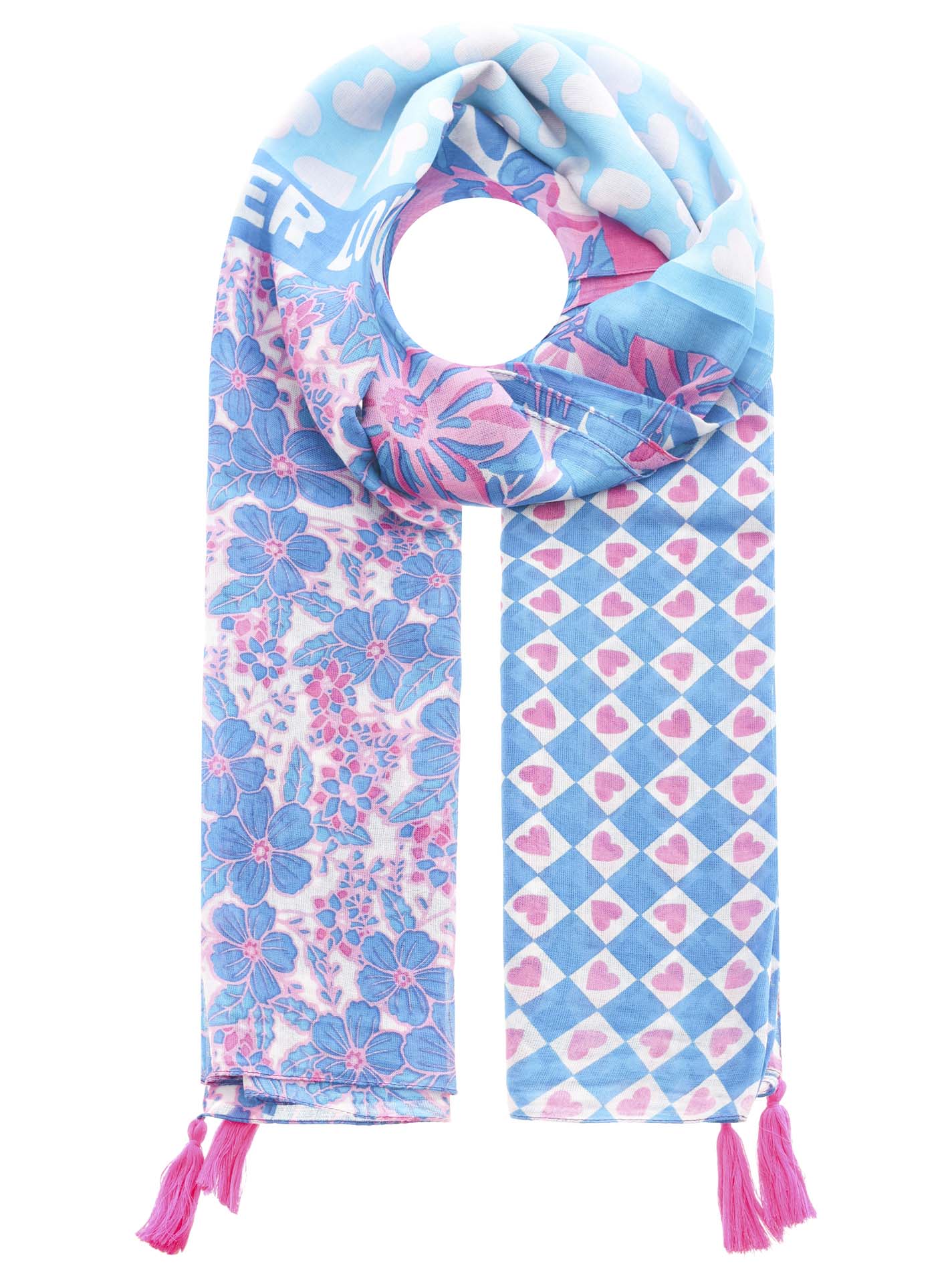 ARTKK67a4a1d6dc1ef6148.jpg 100% Viskose Schal Digital Print "Flower Love & Tropical Print"